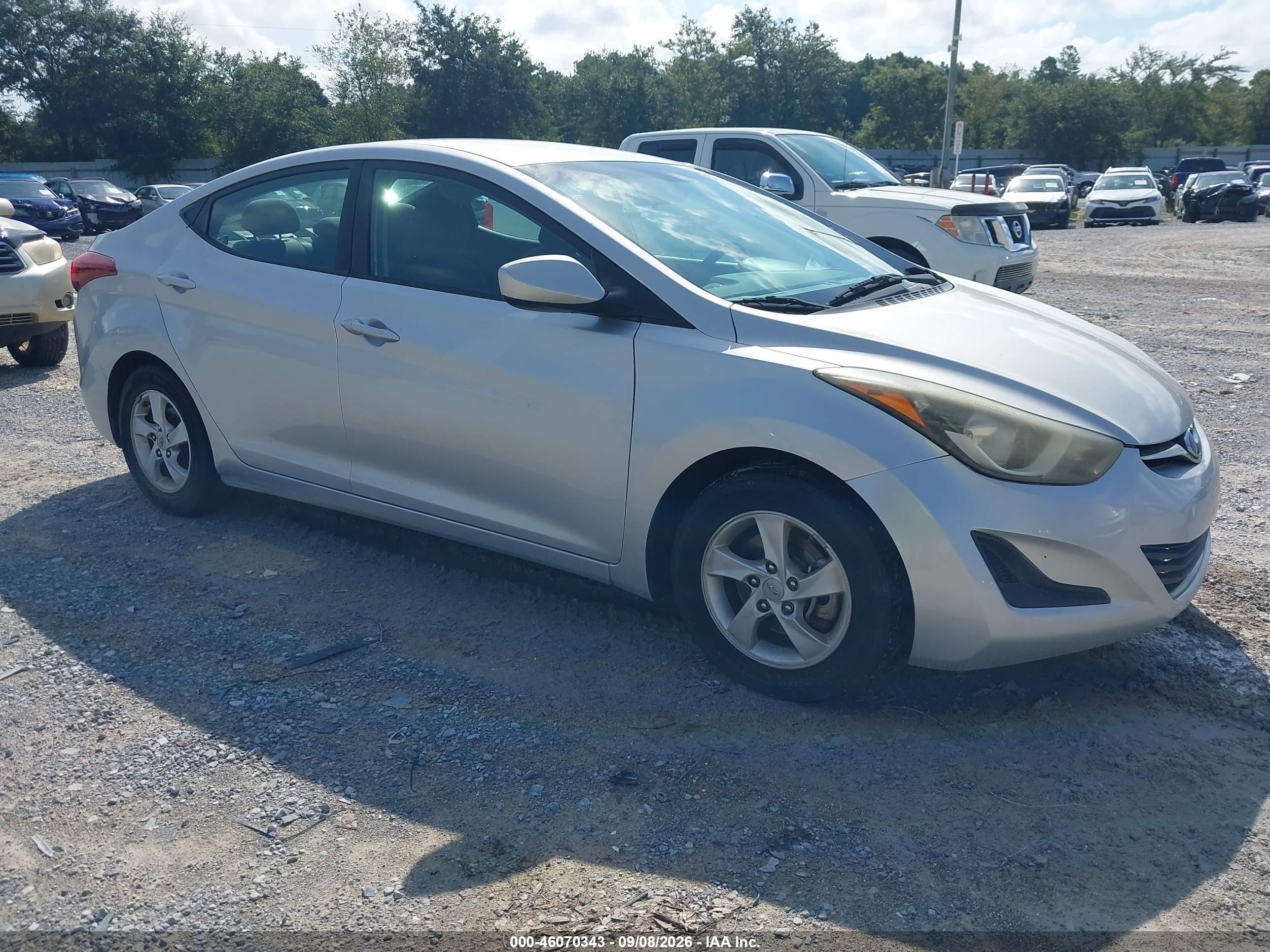 2015 Hyundai Elantra Se Silver vin: 5NPDH4AE1FH651239