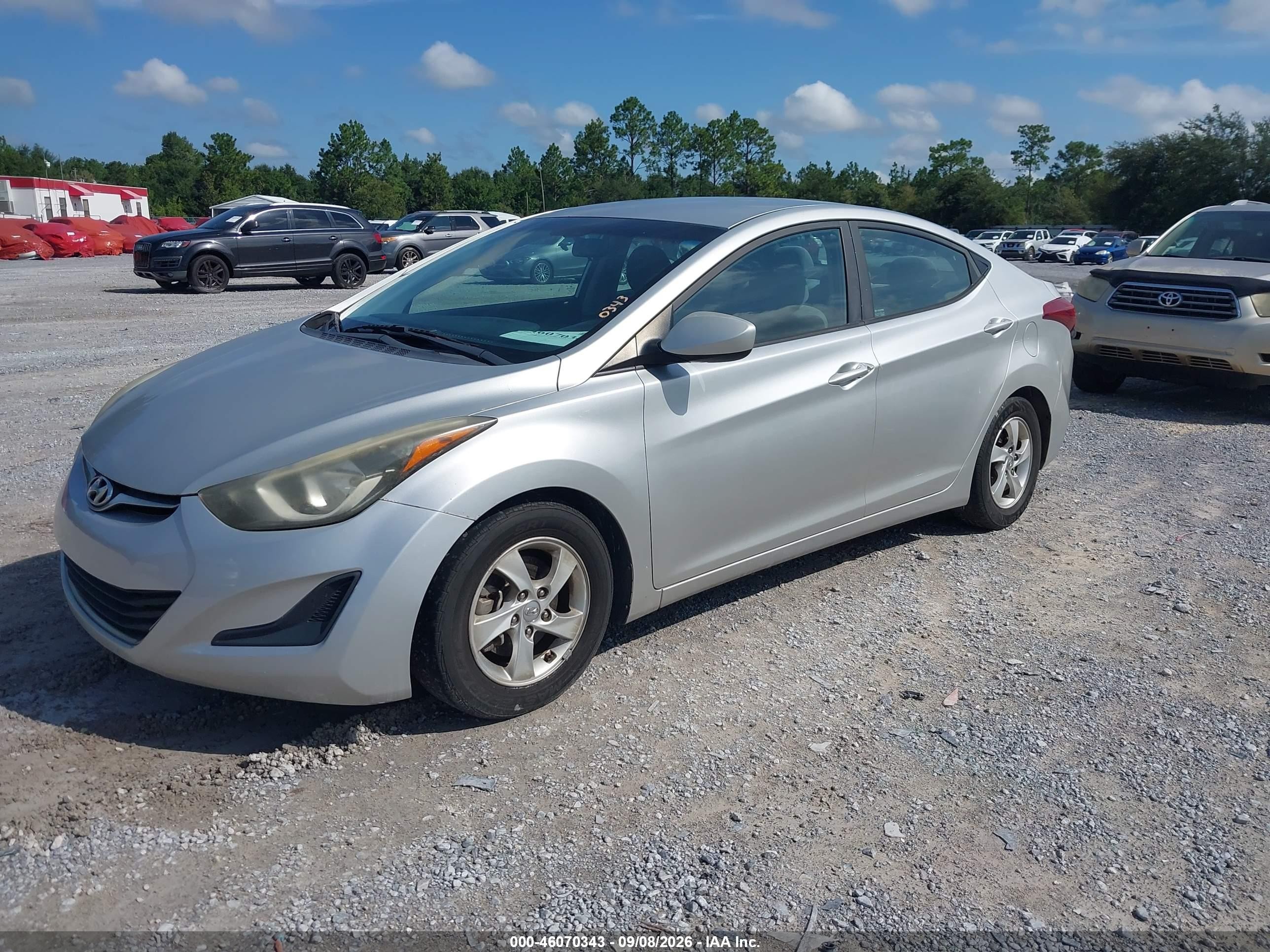 2015 Hyundai Elantra Se Silver vin: 5NPDH4AE1FH651239