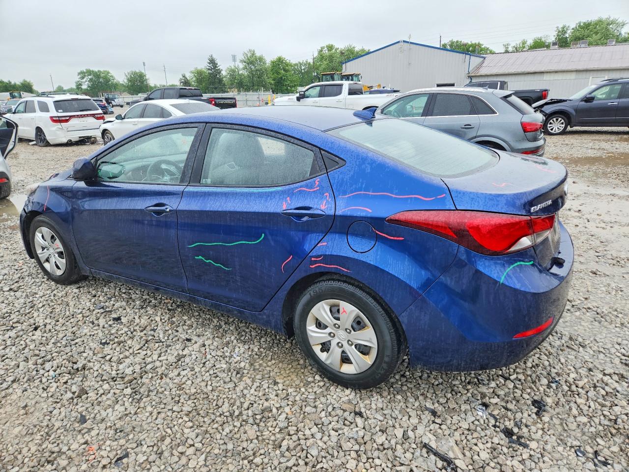 2016 Hyundai Elantra Se Blue vin: 5NPDH4AE1GH687403