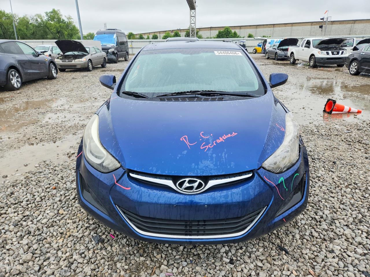 2016 Hyundai Elantra Se Blue vin: 5NPDH4AE1GH687403