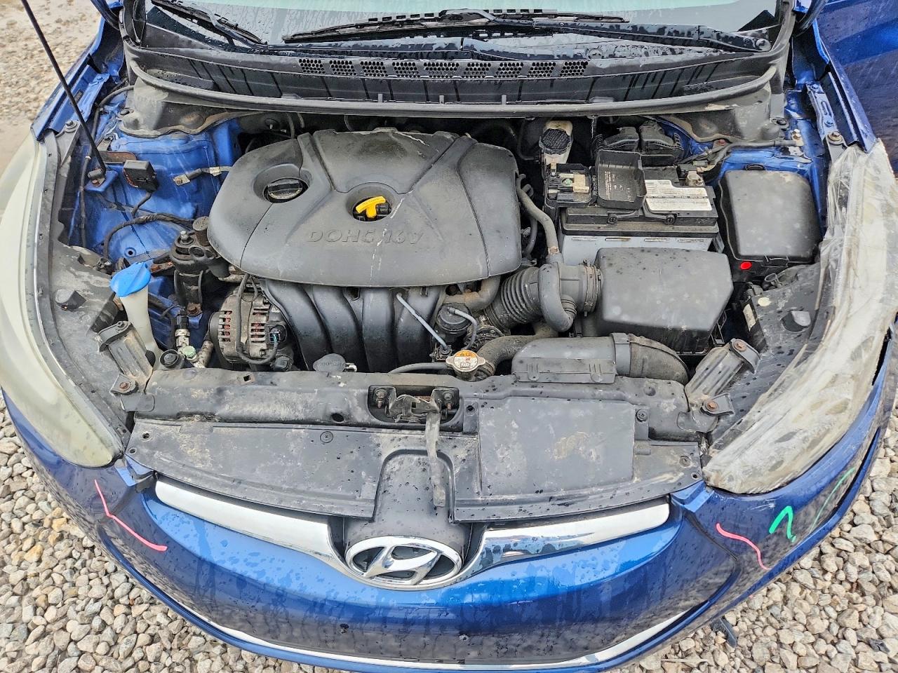 2016 Hyundai Elantra Se Blue vin: 5NPDH4AE1GH687403