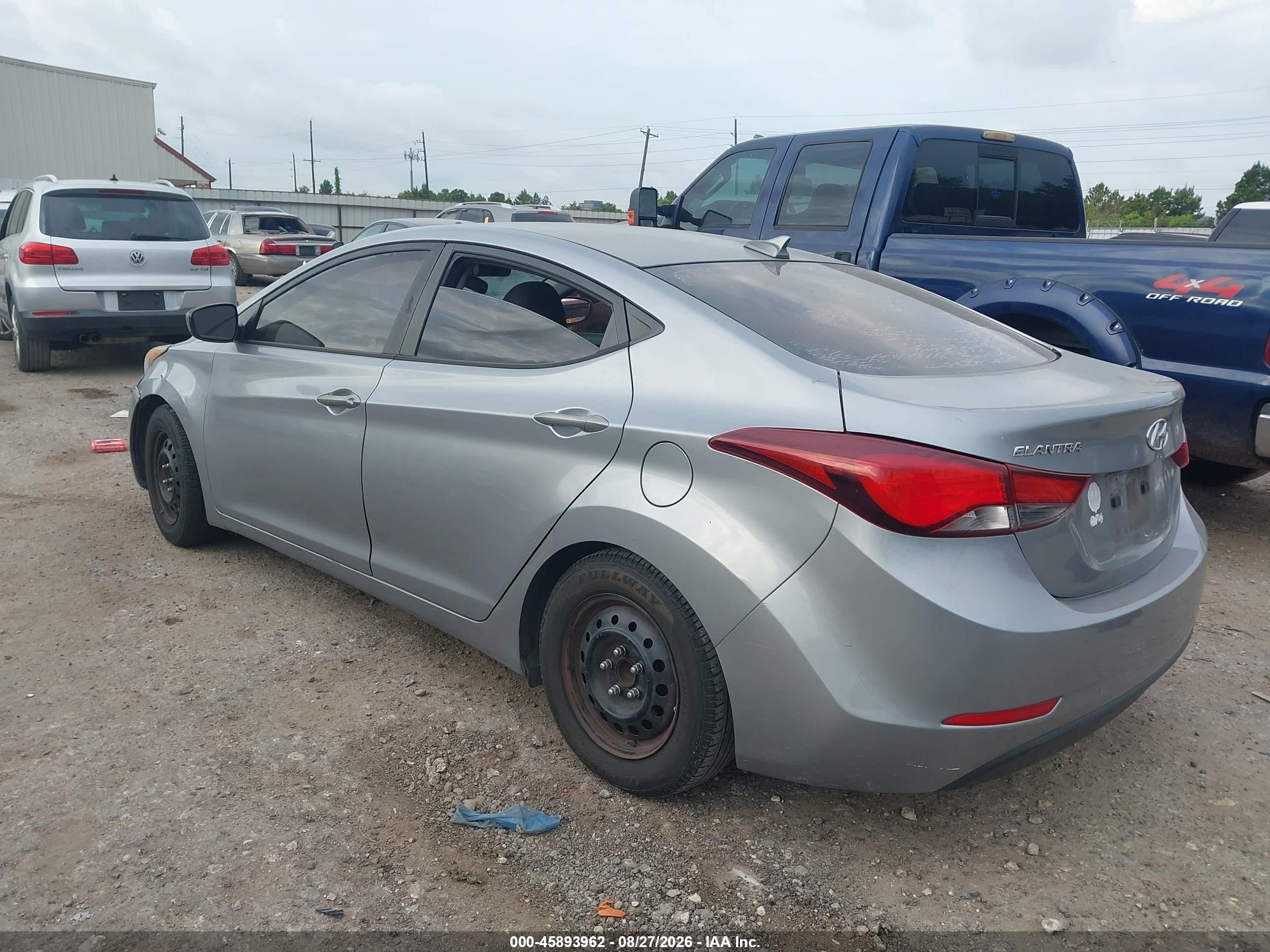 2016 Hyundai Elantra Se Silver vin: 5NPDH4AE1GH710002