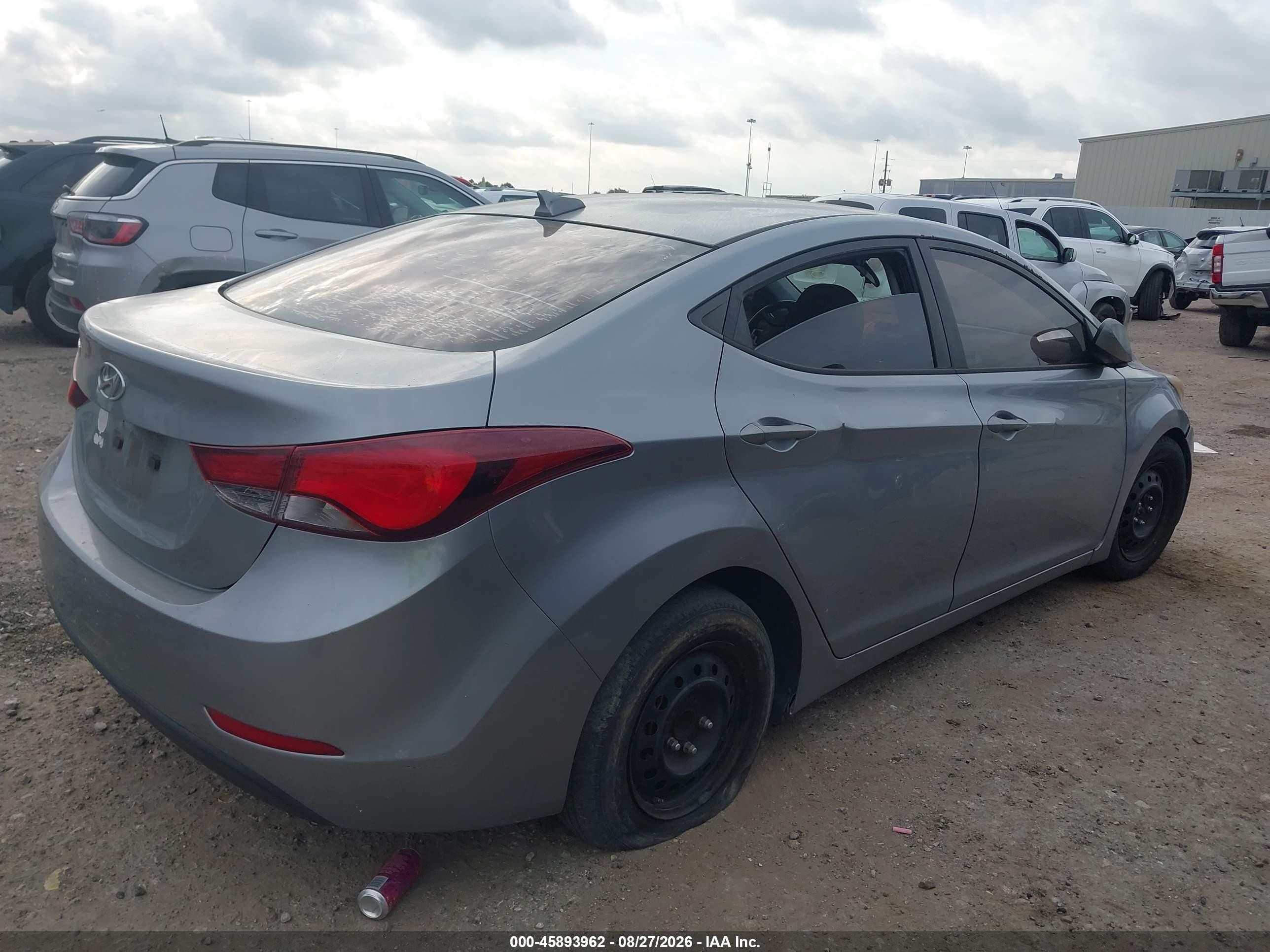 2016 Hyundai Elantra Se Silver vin: 5NPDH4AE1GH710002