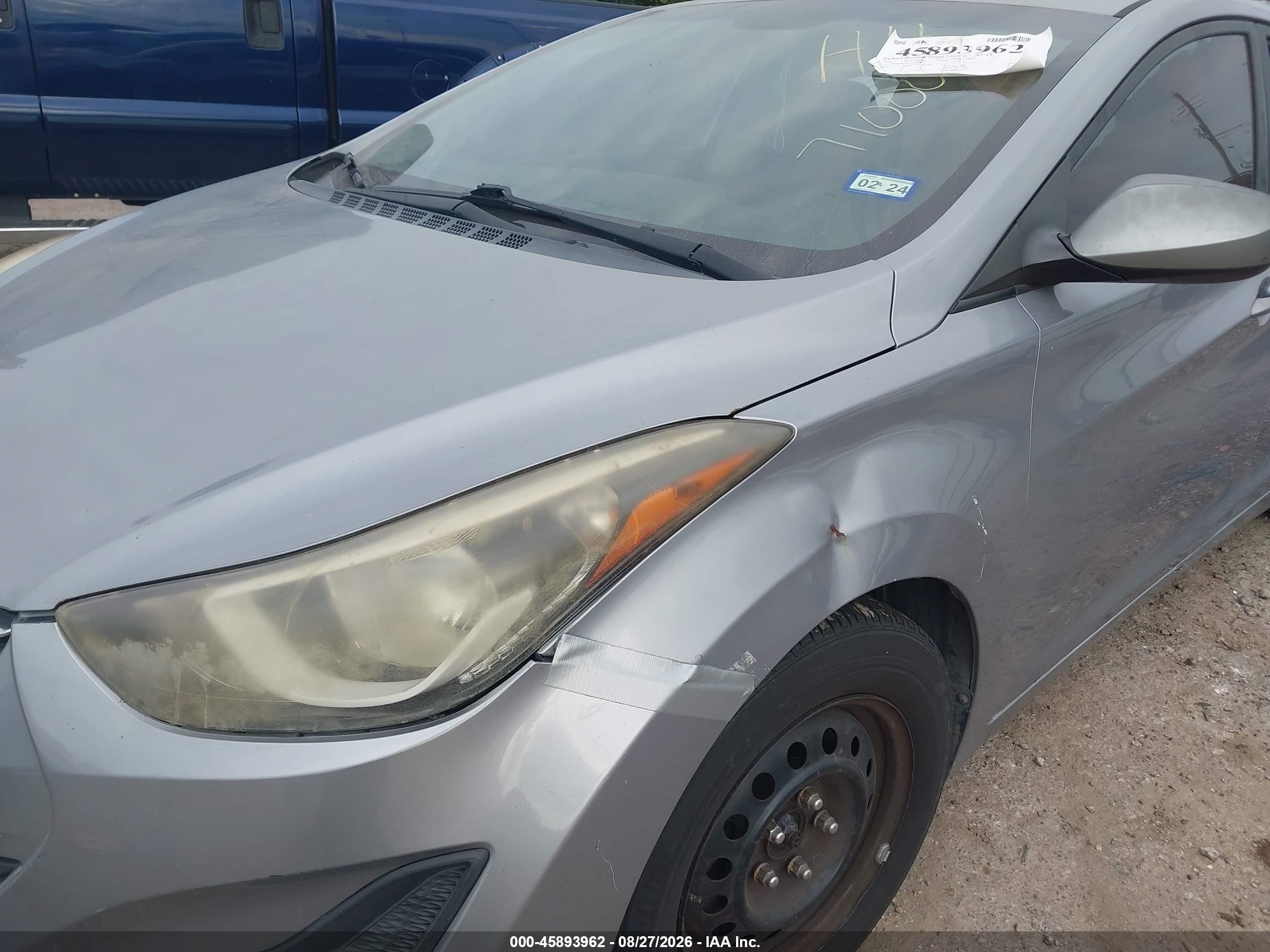 2016 Hyundai Elantra Se Silver vin: 5NPDH4AE1GH710002