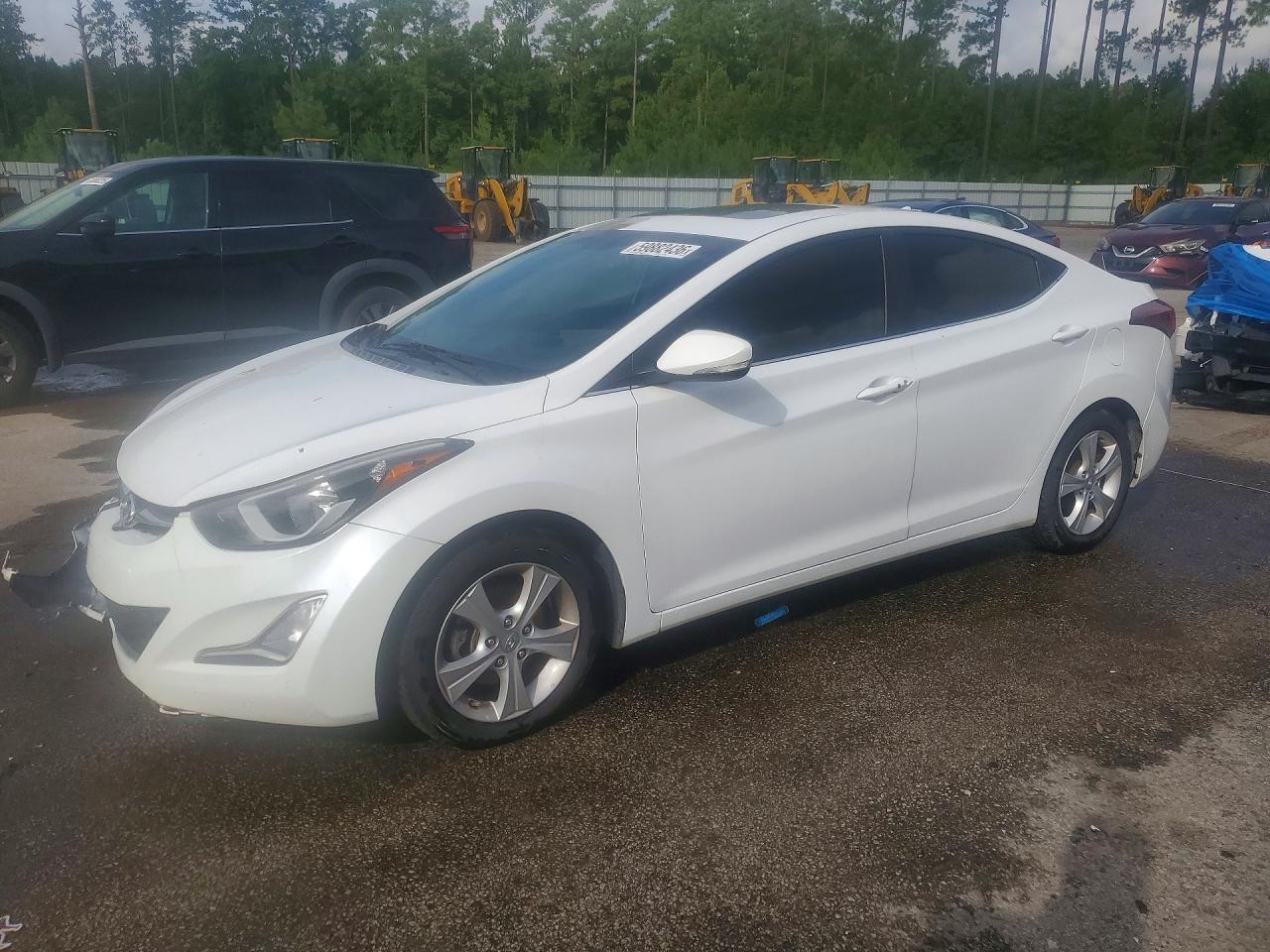 2016 Hyundai Elantra Value Edition White vin: 5NPDH4AE1GH769342
