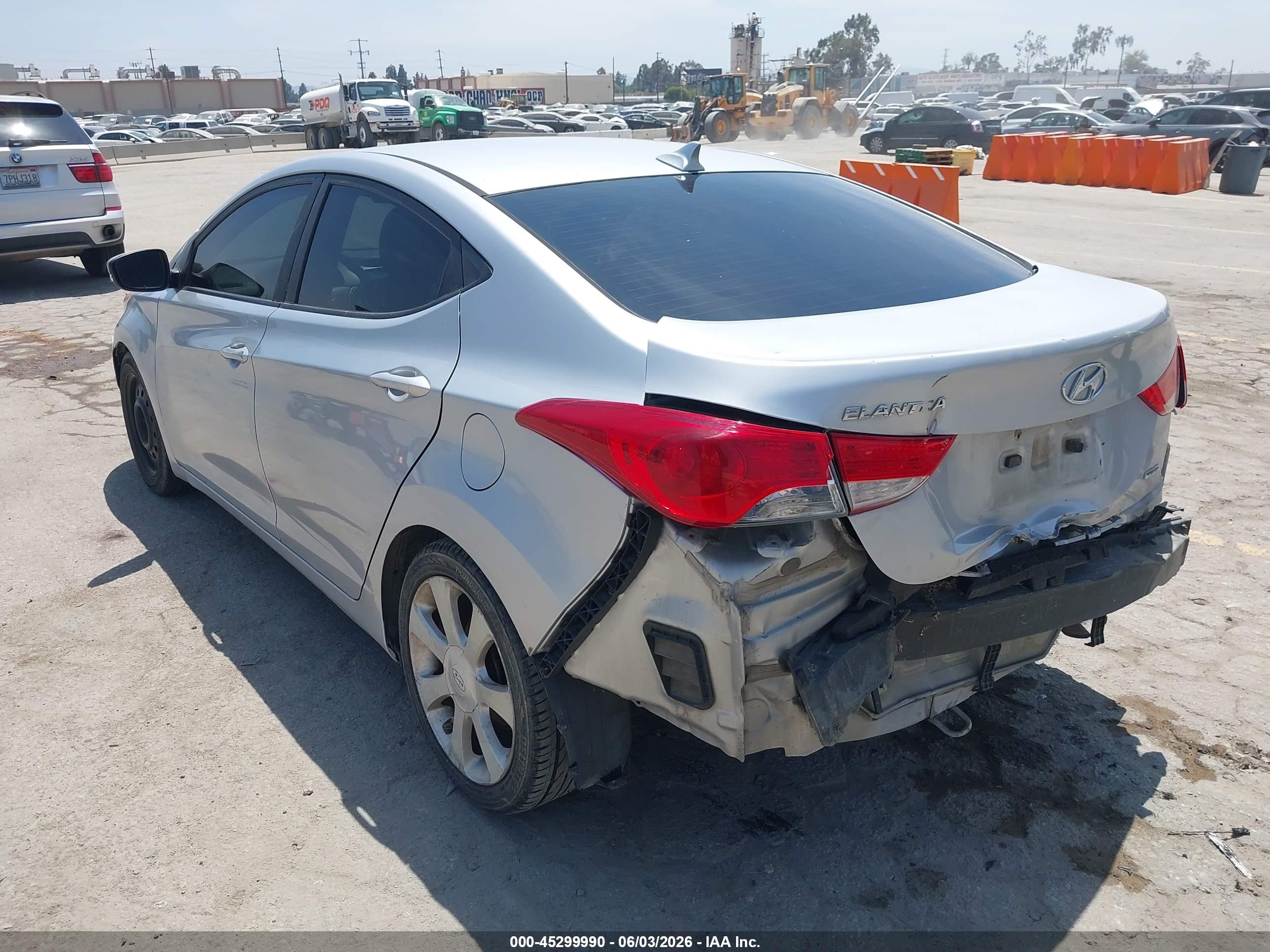 2011 Hyundai Elantra Limited Серый vin: 5NPDH4AE2BH000891