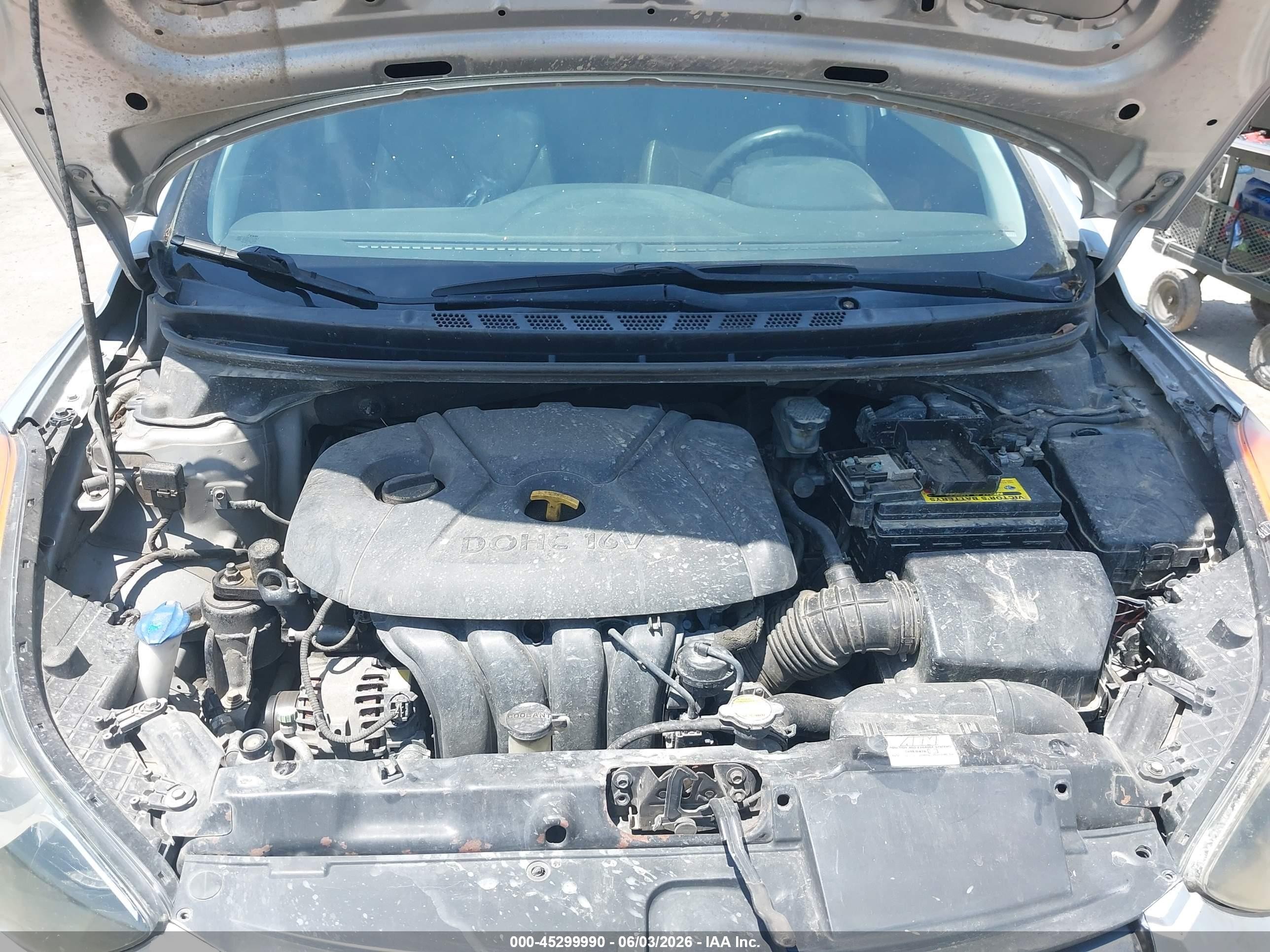 2011 Hyundai Elantra Limited Серый vin: 5NPDH4AE2BH000891