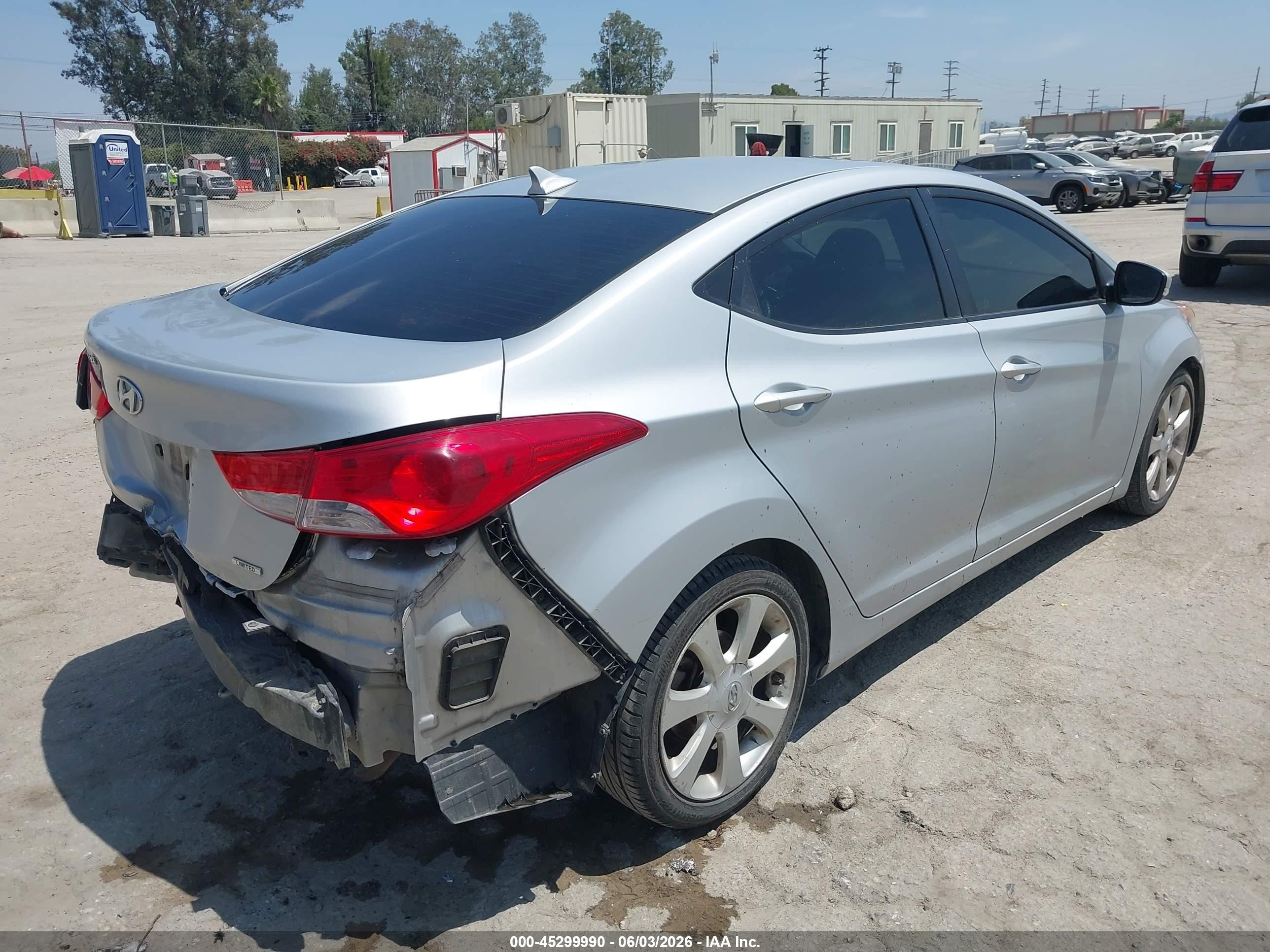 2011 Hyundai Elantra Limited Серый vin: 5NPDH4AE2BH000891