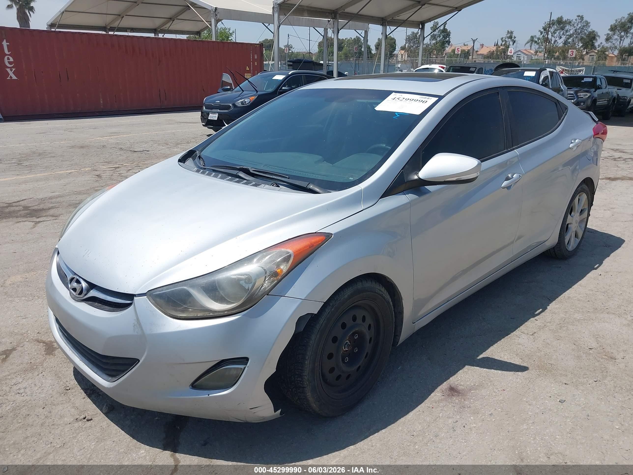 2011 Hyundai Elantra Limited Серый vin: 5NPDH4AE2BH000891