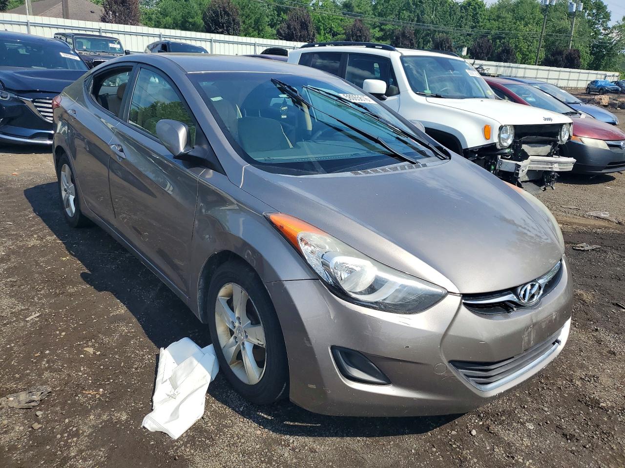 2011 Hyundai Elantra Gls Желто-коричневый vin: 5NPDH4AE2BH001295