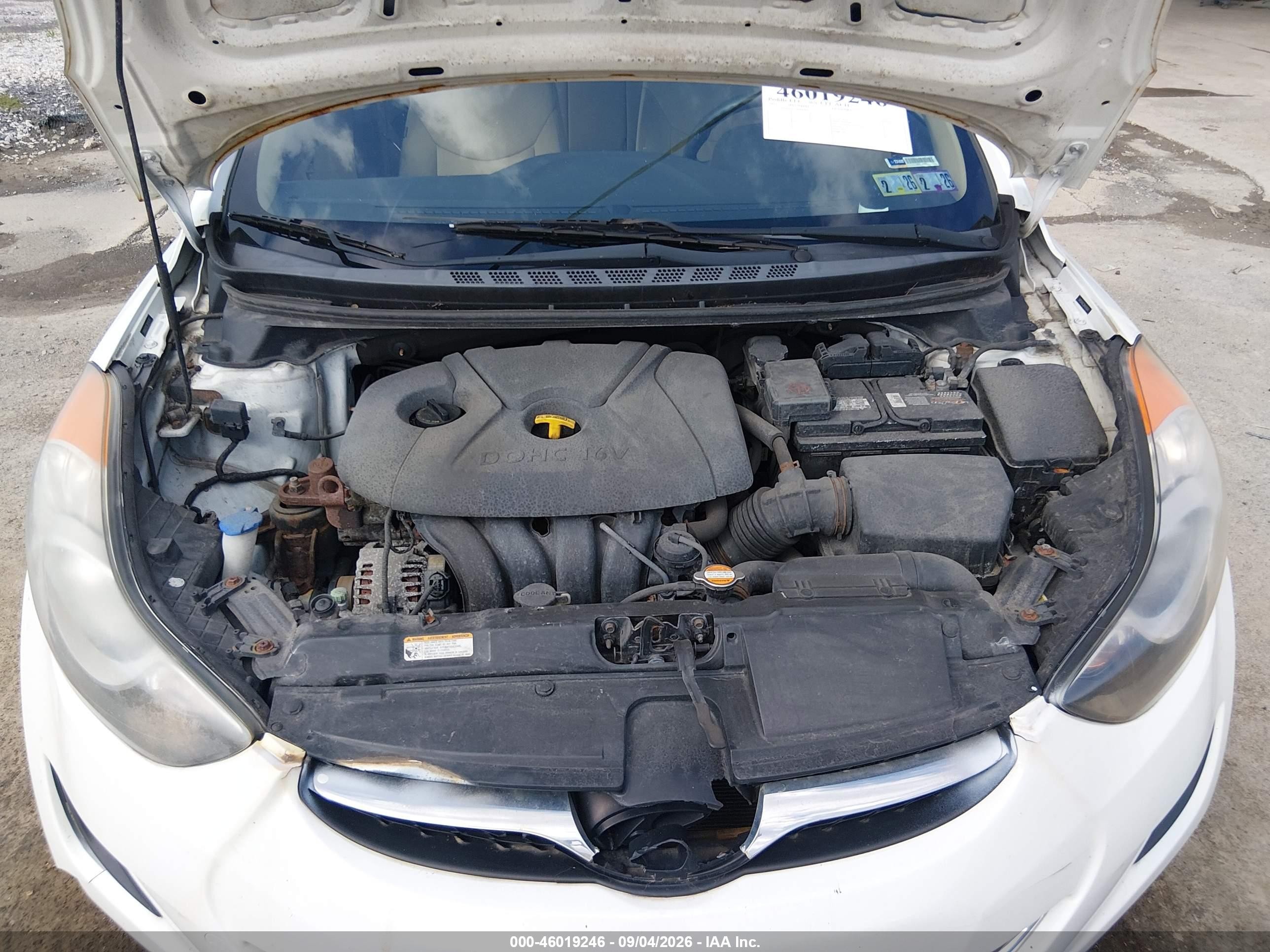 2011 Hyundai Elantra Gls Белый vin: 5NPDH4AE2BH004844