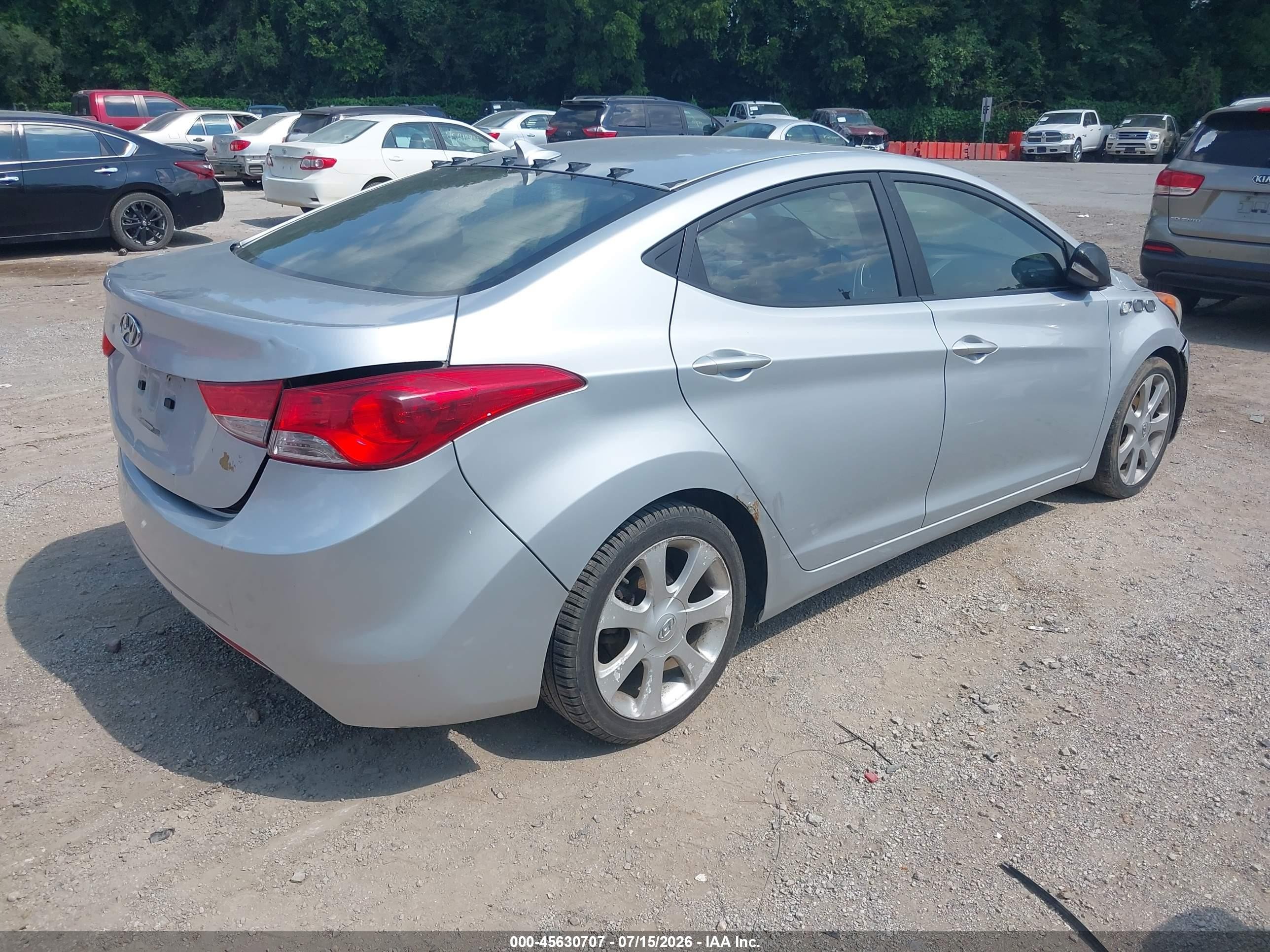 2011 Hyundai Elantra Limited Серебряный vin: 5NPDH4AE2BH005038