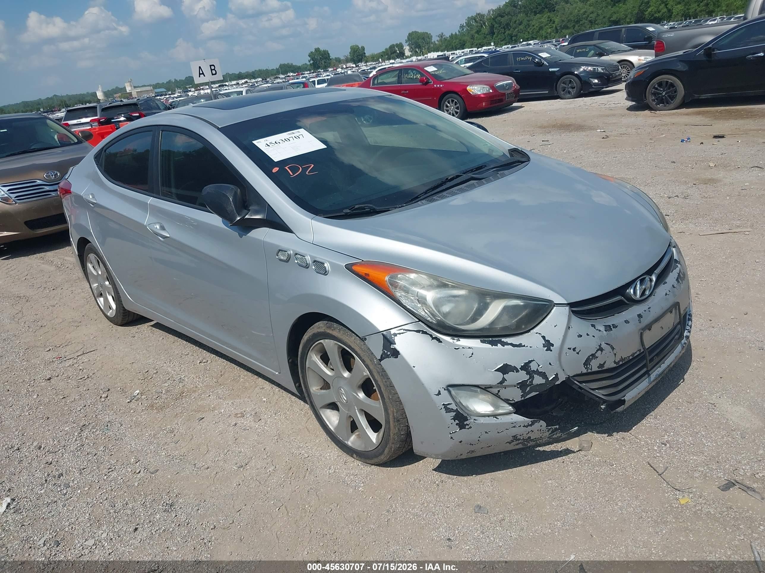 2011 Hyundai Elantra Limited Silver vin: 5NPDH4AE2BH005038