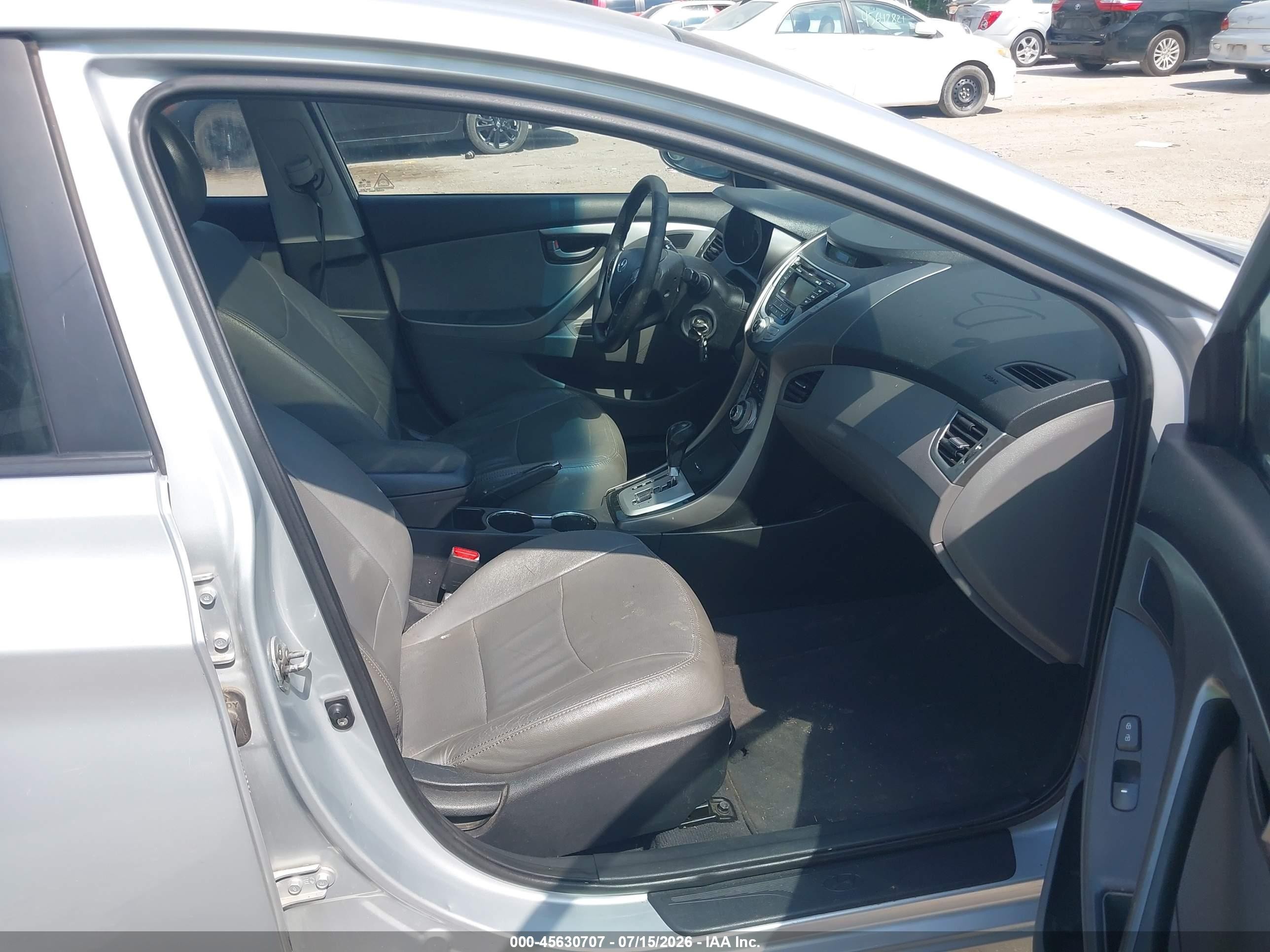 2011 Hyundai Elantra Limited Серебряный vin: 5NPDH4AE2BH005038