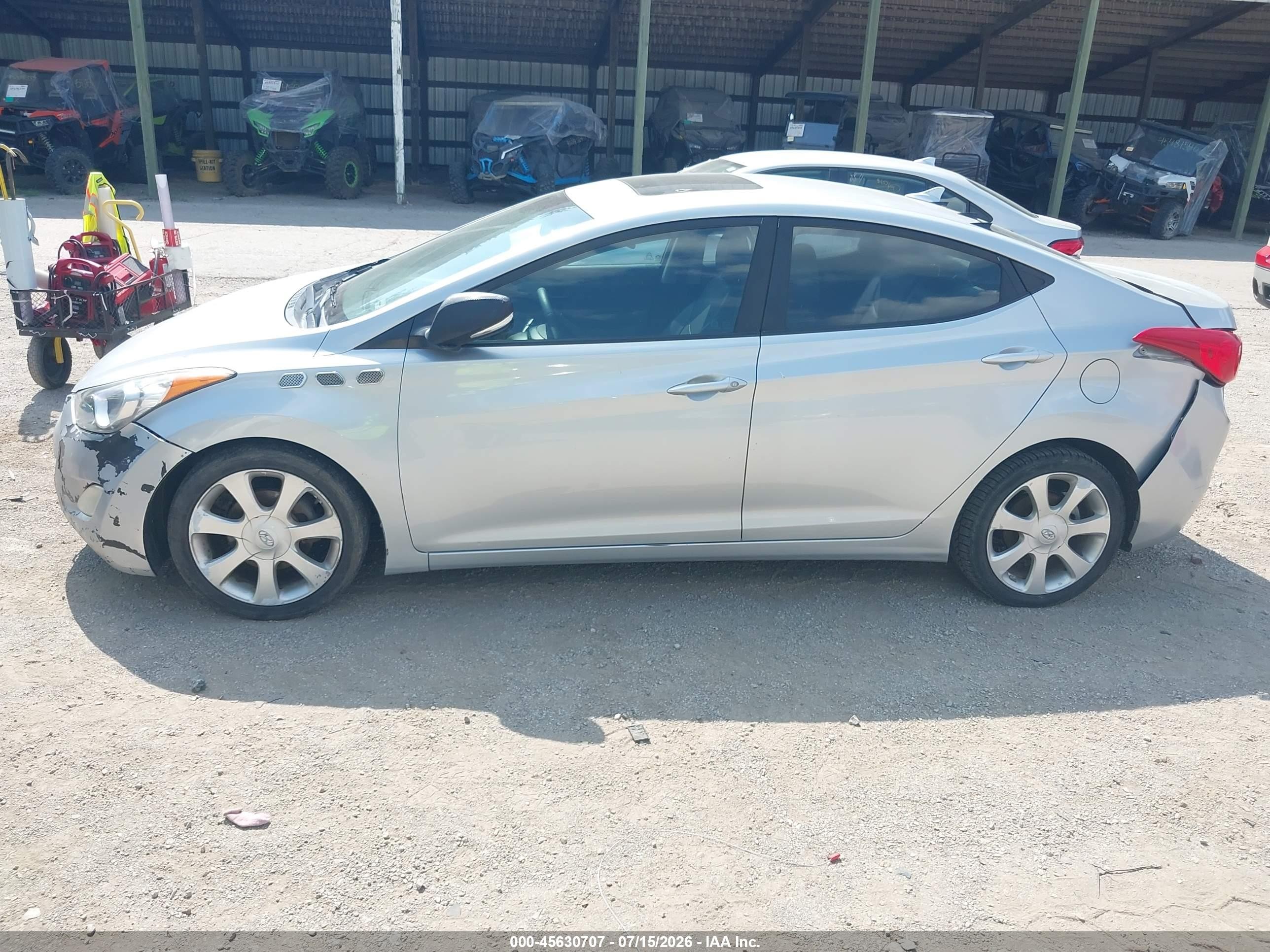 2011 Hyundai Elantra Limited Серебряный vin: 5NPDH4AE2BH005038