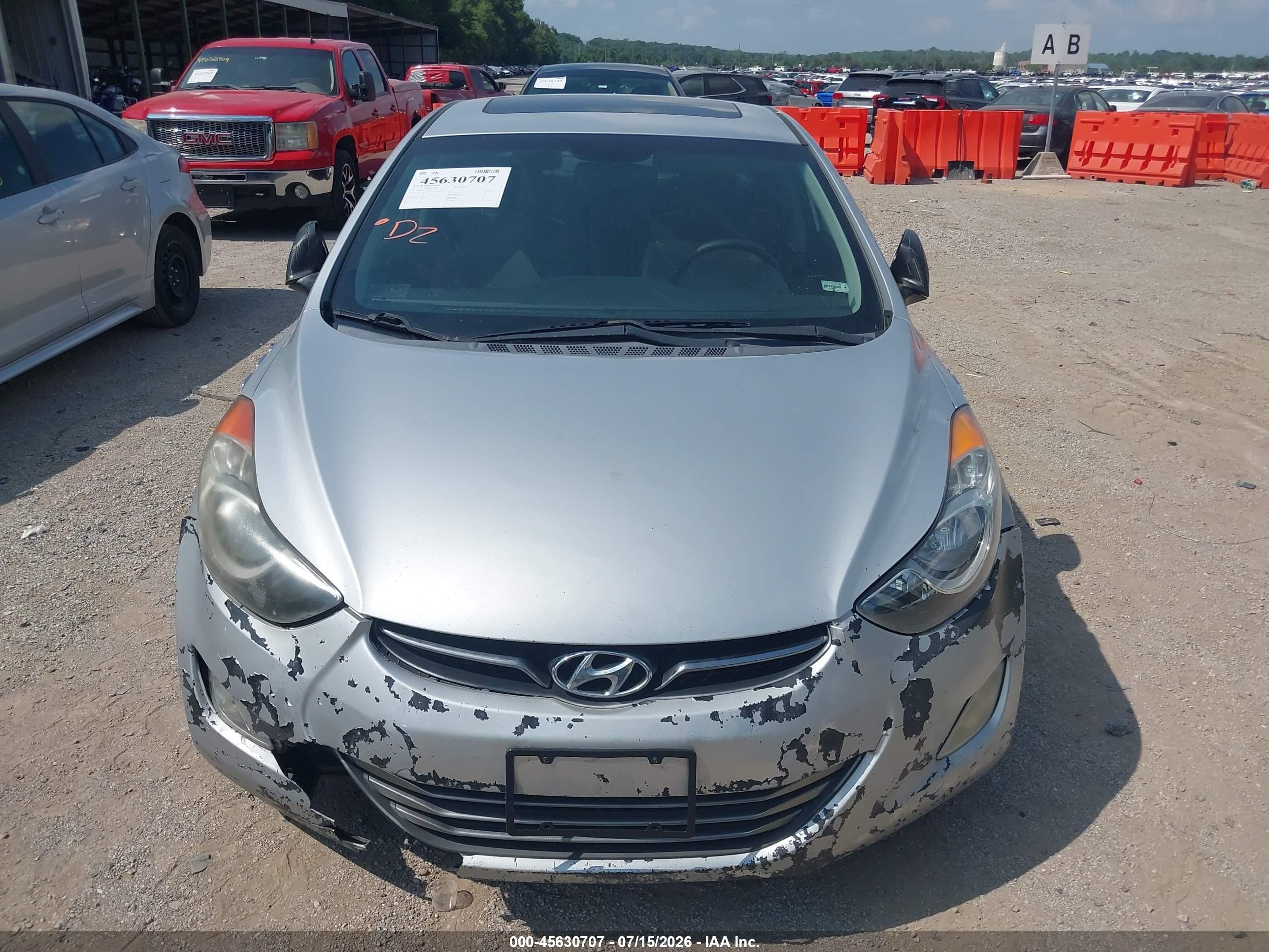 2011 Hyundai Elantra Limited Серебряный vin: 5NPDH4AE2BH005038