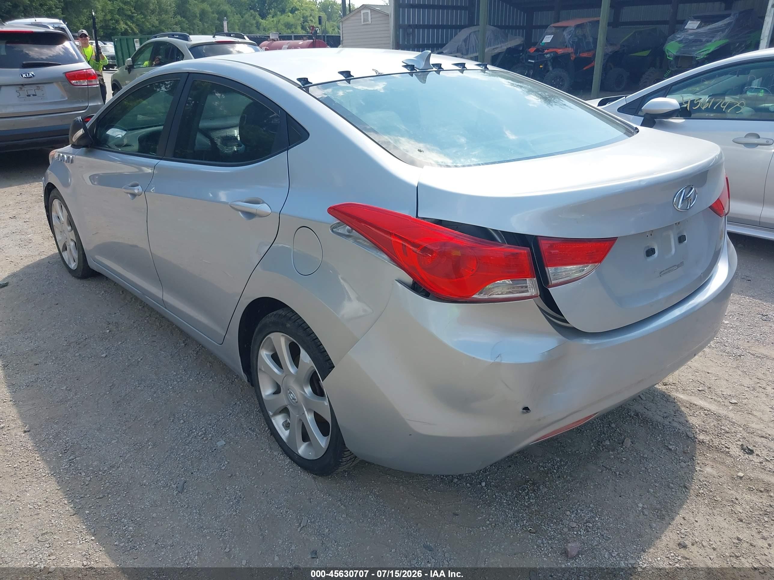 2011 Hyundai Elantra Limited Серебряный vin: 5NPDH4AE2BH005038