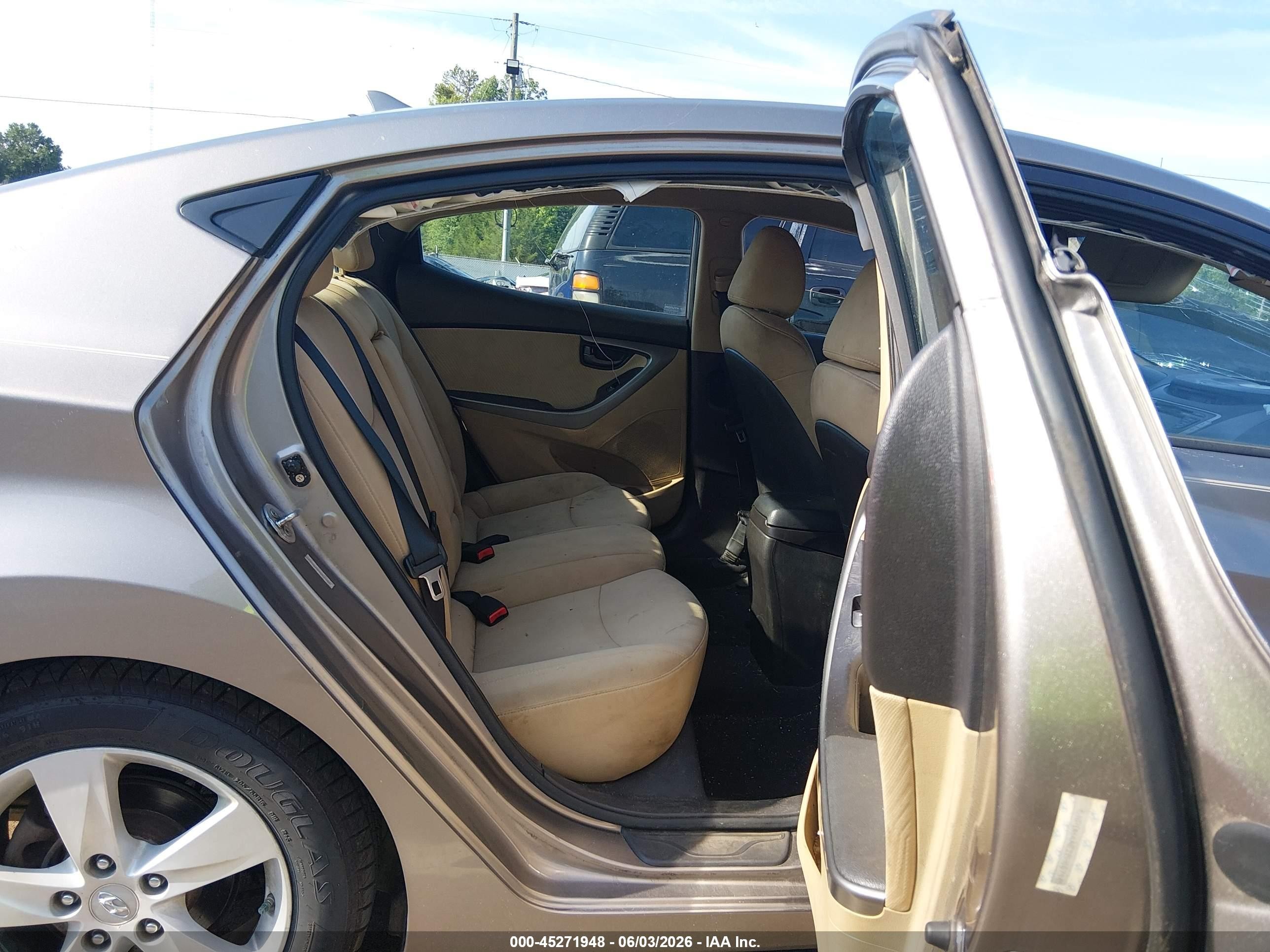 2011 Hyundai Elantra Gls Gray vin: 5NPDH4AE2BH007145