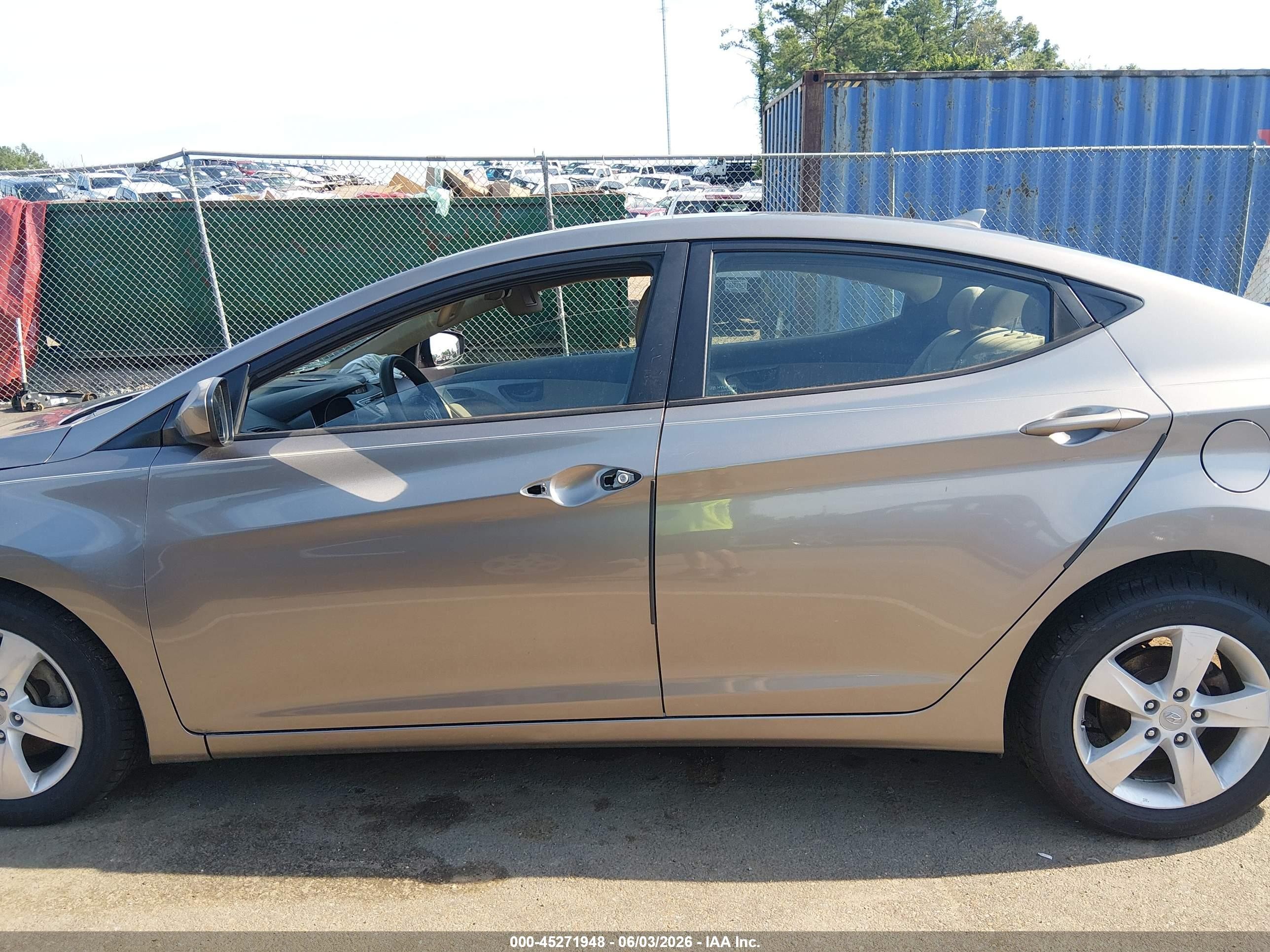 2011 Hyundai Elantra Gls Gray vin: 5NPDH4AE2BH007145
