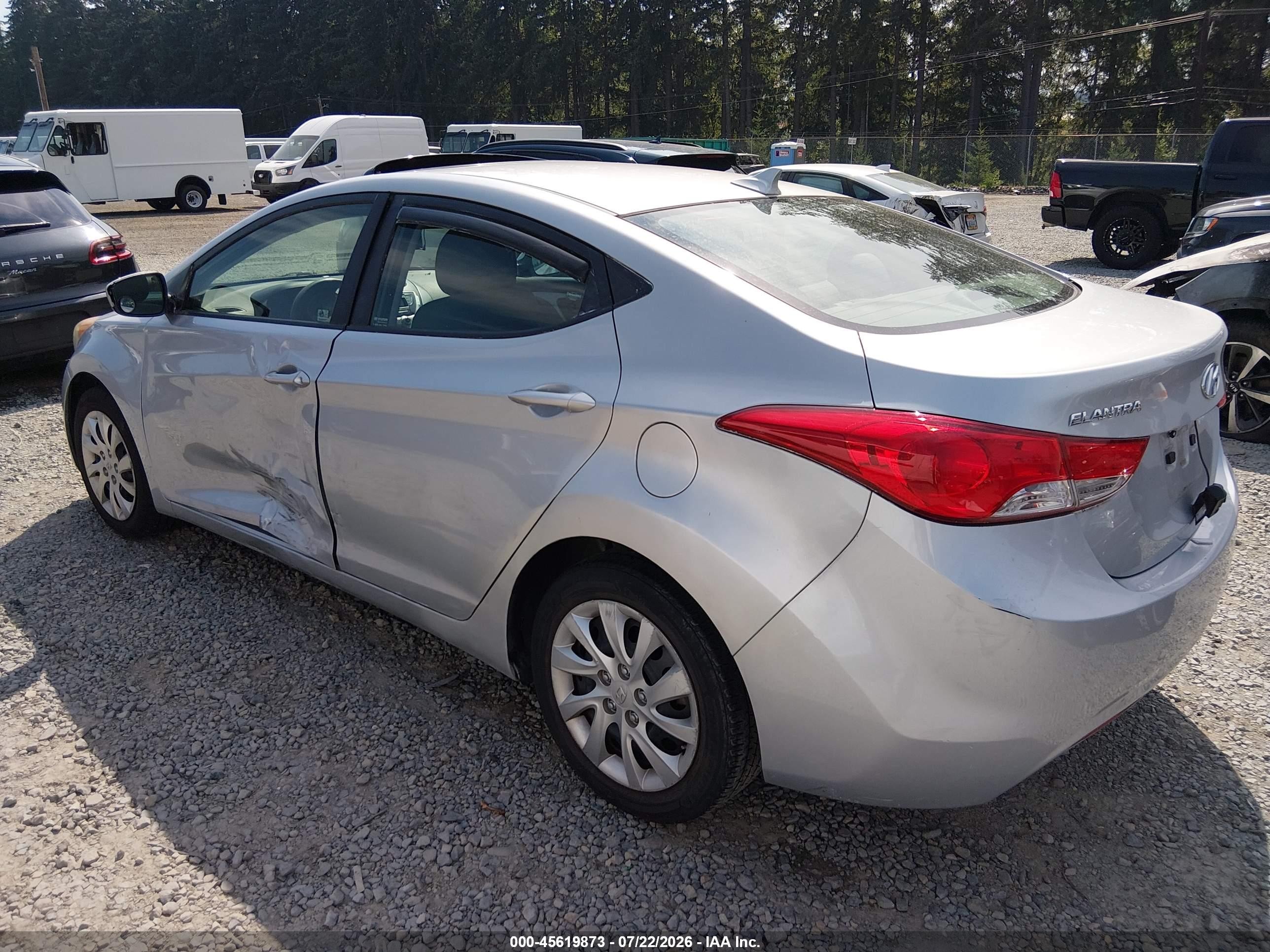 2011 Hyundai Elantra Gls Silver vin: 5NPDH4AE2BH025824