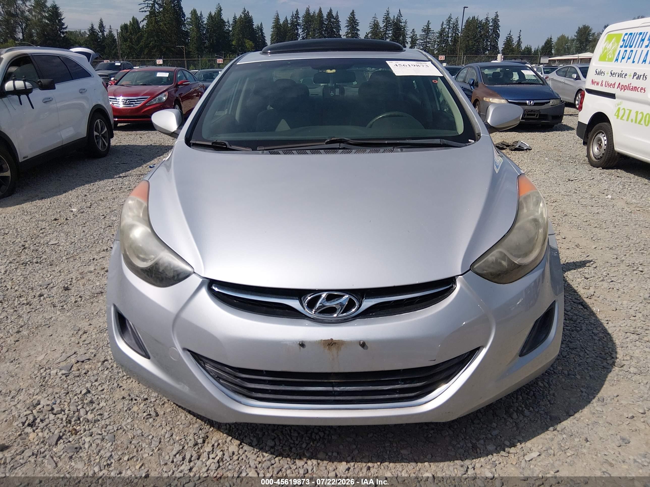 2011 Hyundai Elantra Gls Silver vin: 5NPDH4AE2BH025824