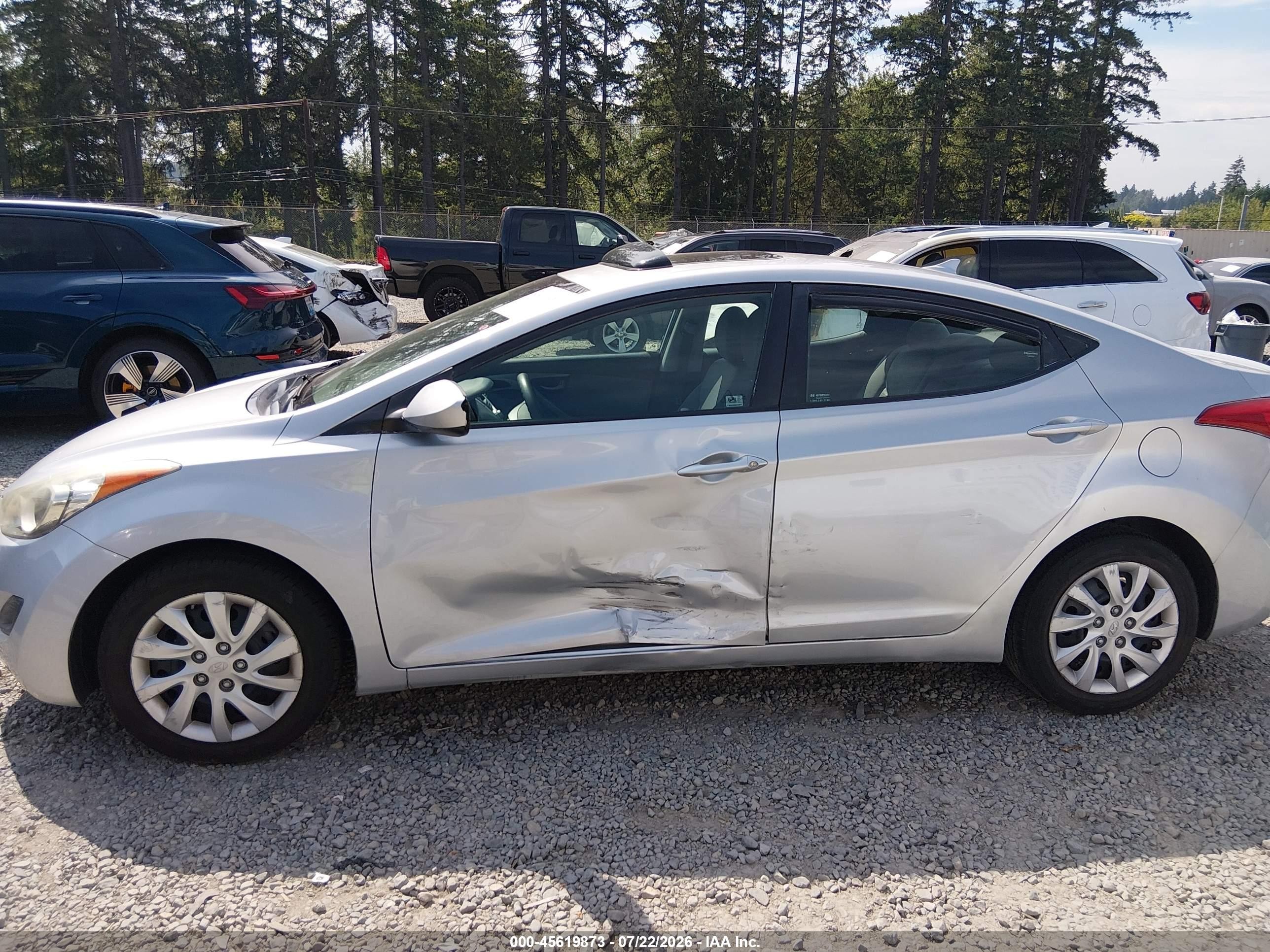 2011 Hyundai Elantra Gls Silver vin: 5NPDH4AE2BH025824