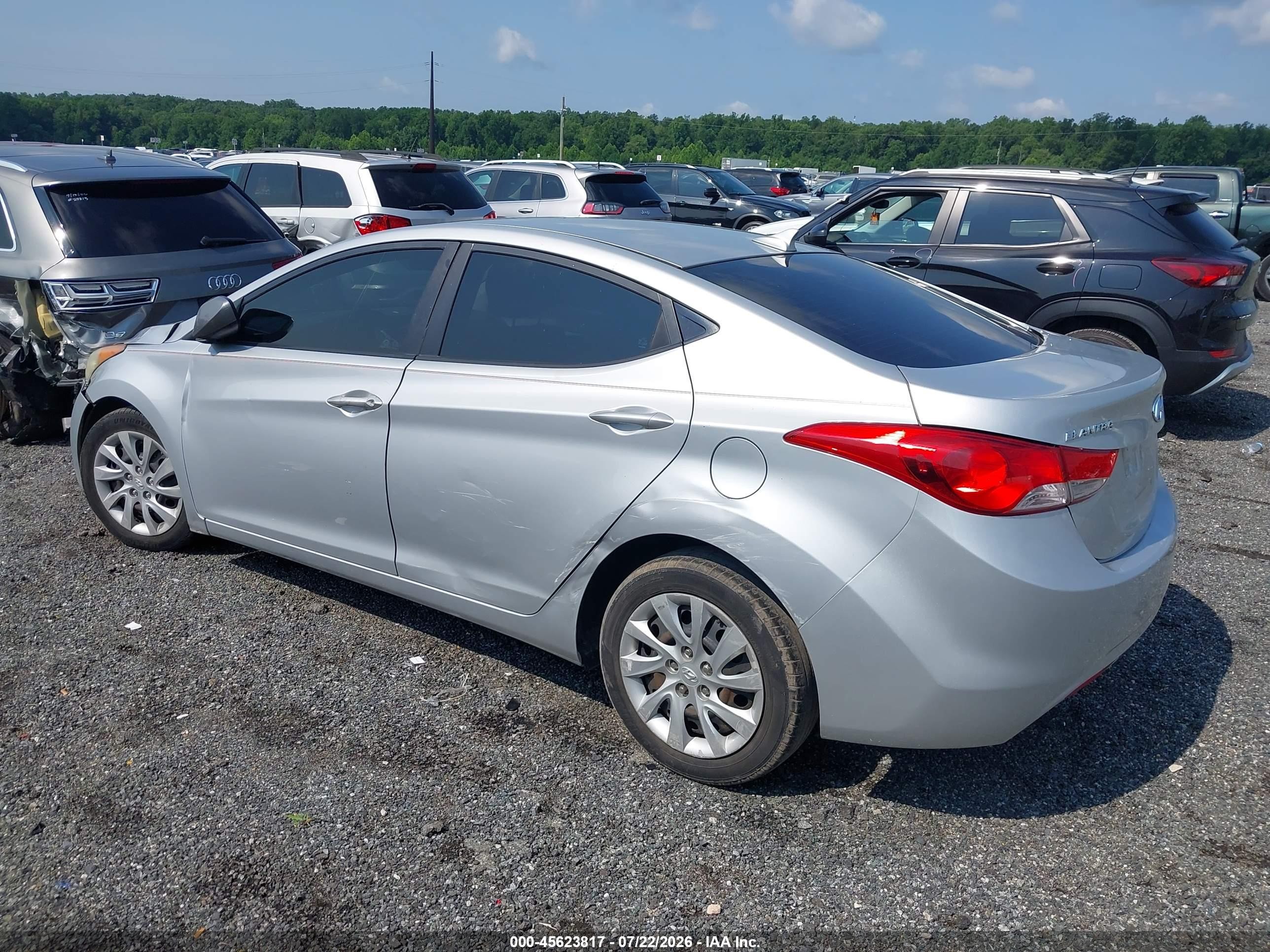 2011 Hyundai Elantra Gls Silver vin: 5NPDH4AE2BH025838