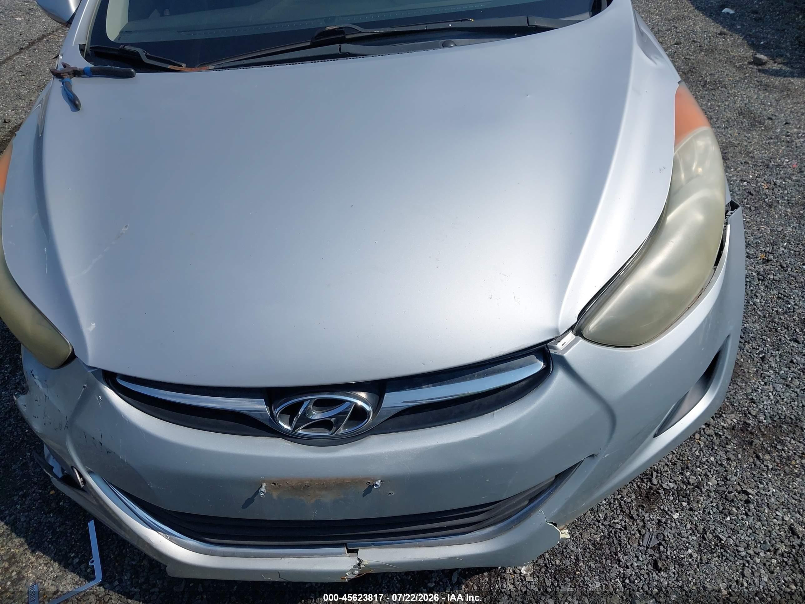 2011 Hyundai Elantra Gls Silver vin: 5NPDH4AE2BH025838