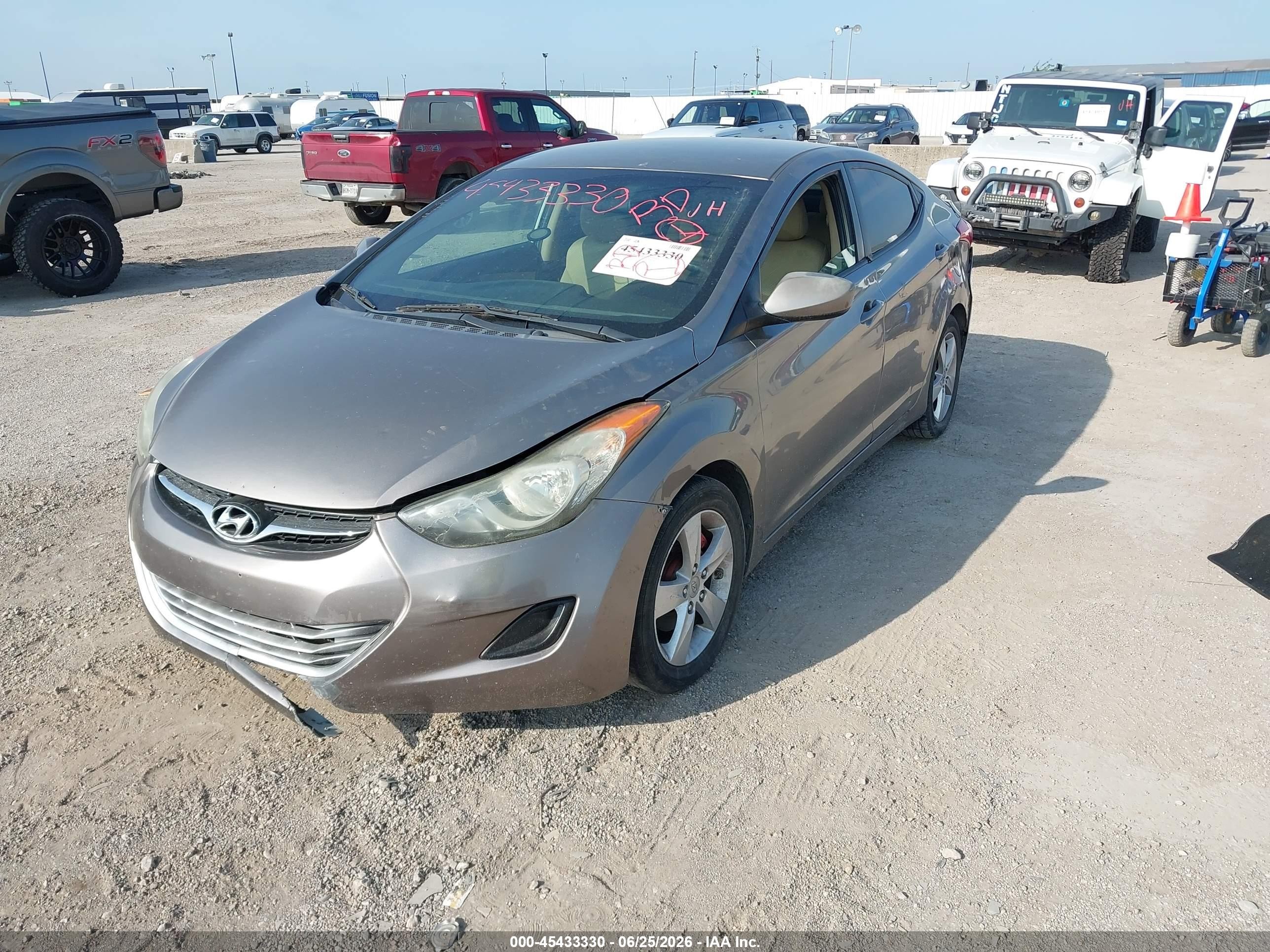 2011 Hyundai Elantra Gls Champagne vin: 5NPDH4AE2BH026438