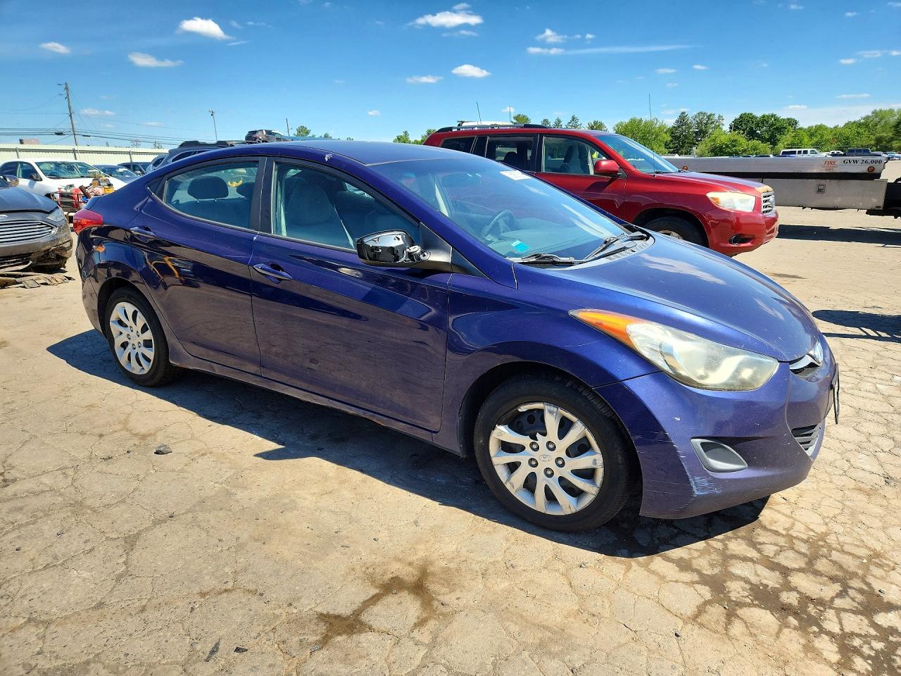 2011 Hyundai Elantra Gls Blue vin: 5NPDH4AE2BH027959