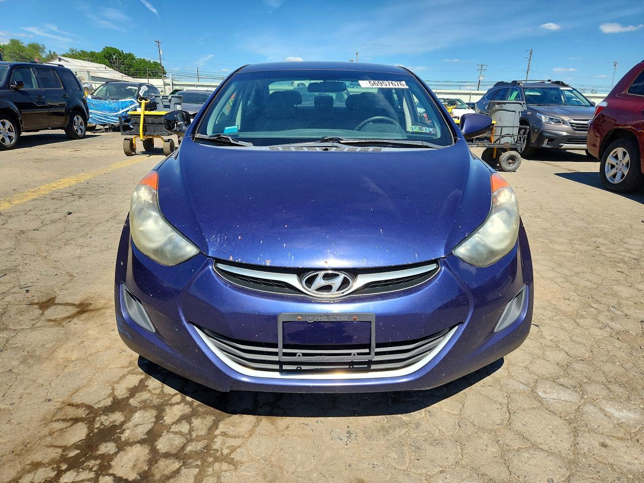 2011 Hyundai Elantra Gls Blue vin: 5NPDH4AE2BH027959