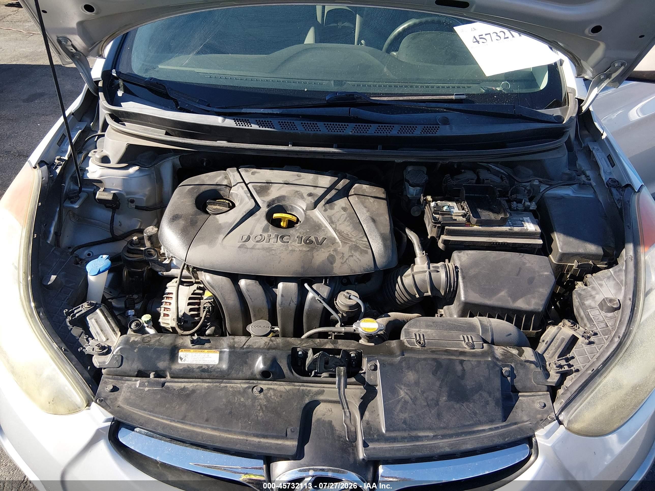 2011 Hyundai Elantra Gls Gray vin: 5NPDH4AE2BH047855