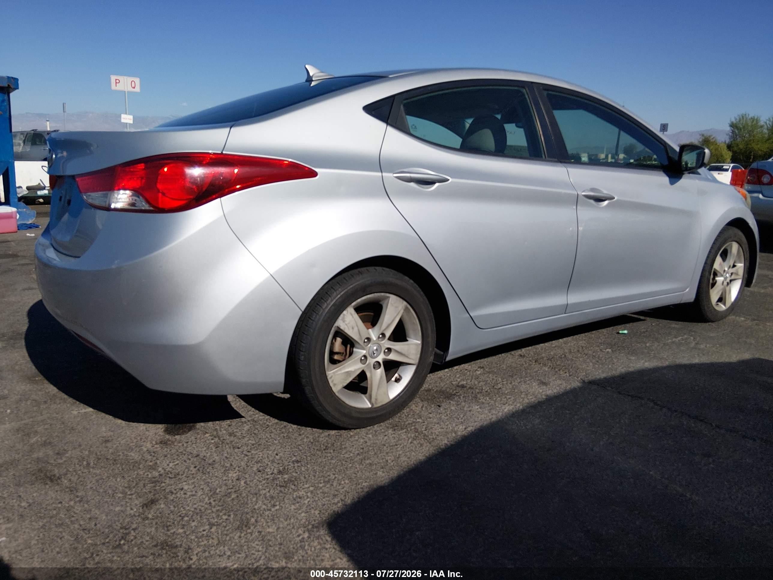 2011 Hyundai Elantra Gls Gray vin: 5NPDH4AE2BH047855