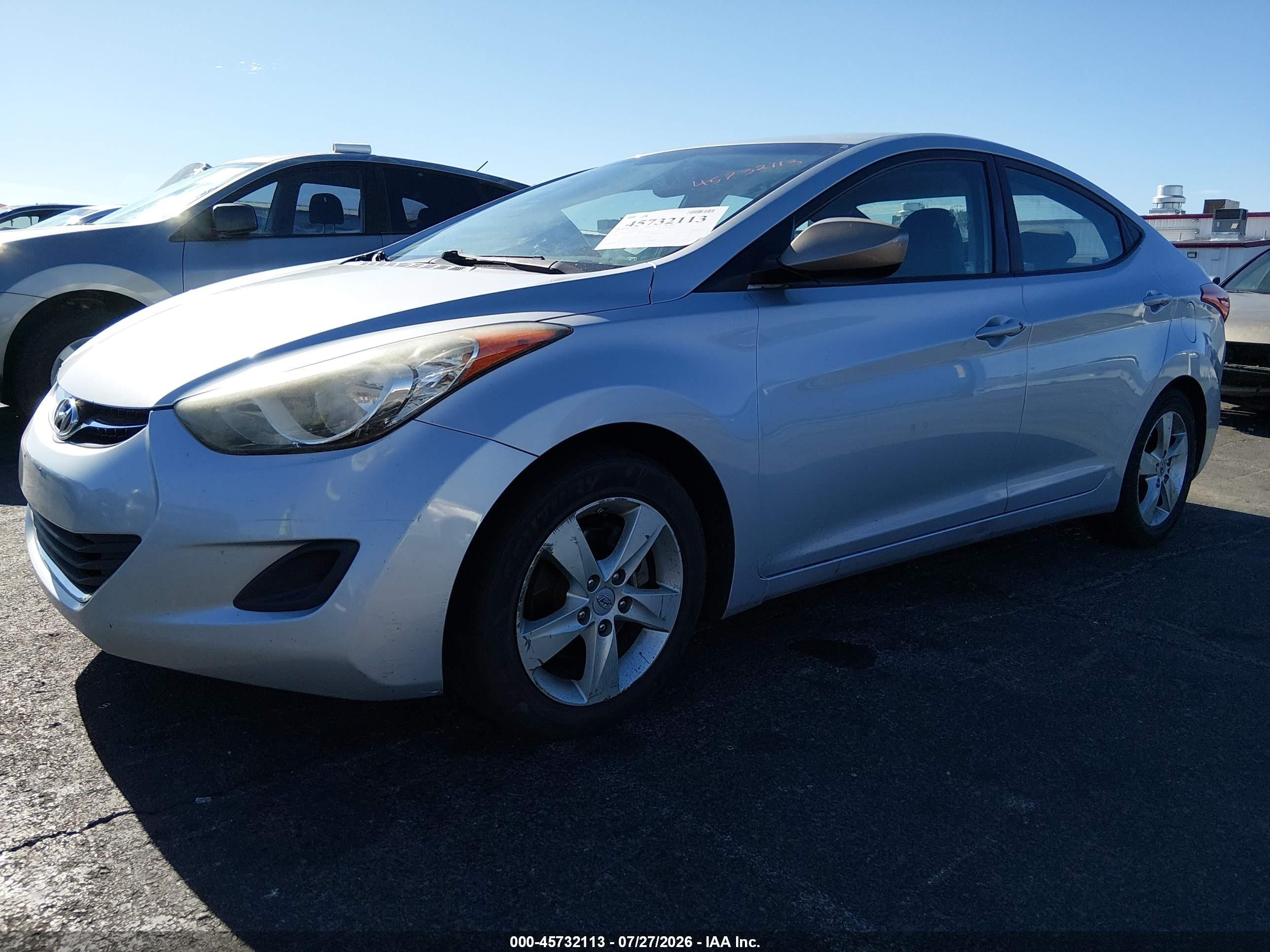 2011 Hyundai Elantra Gls Gray vin: 5NPDH4AE2BH047855