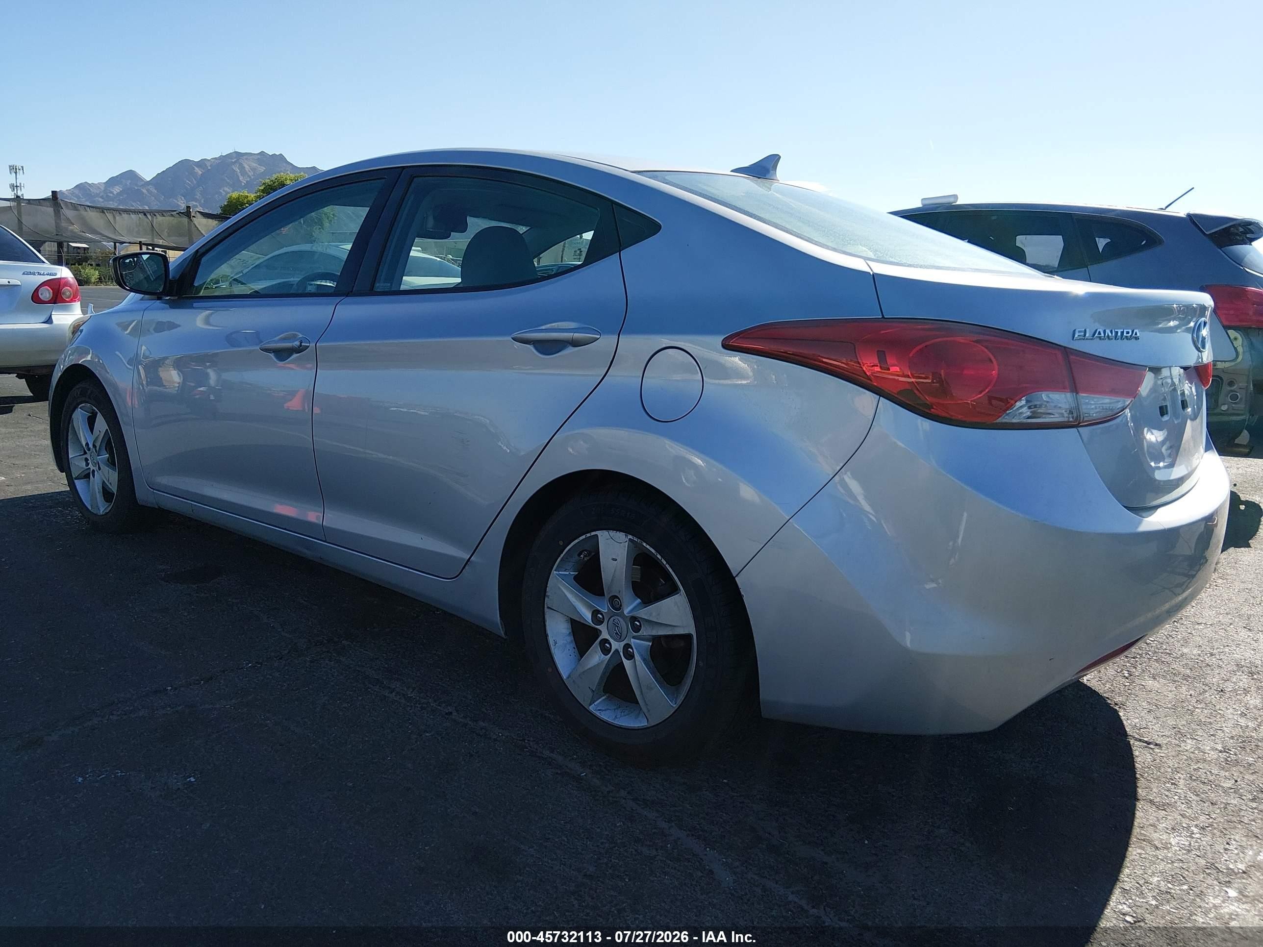 2011 Hyundai Elantra Gls Gray vin: 5NPDH4AE2BH047855