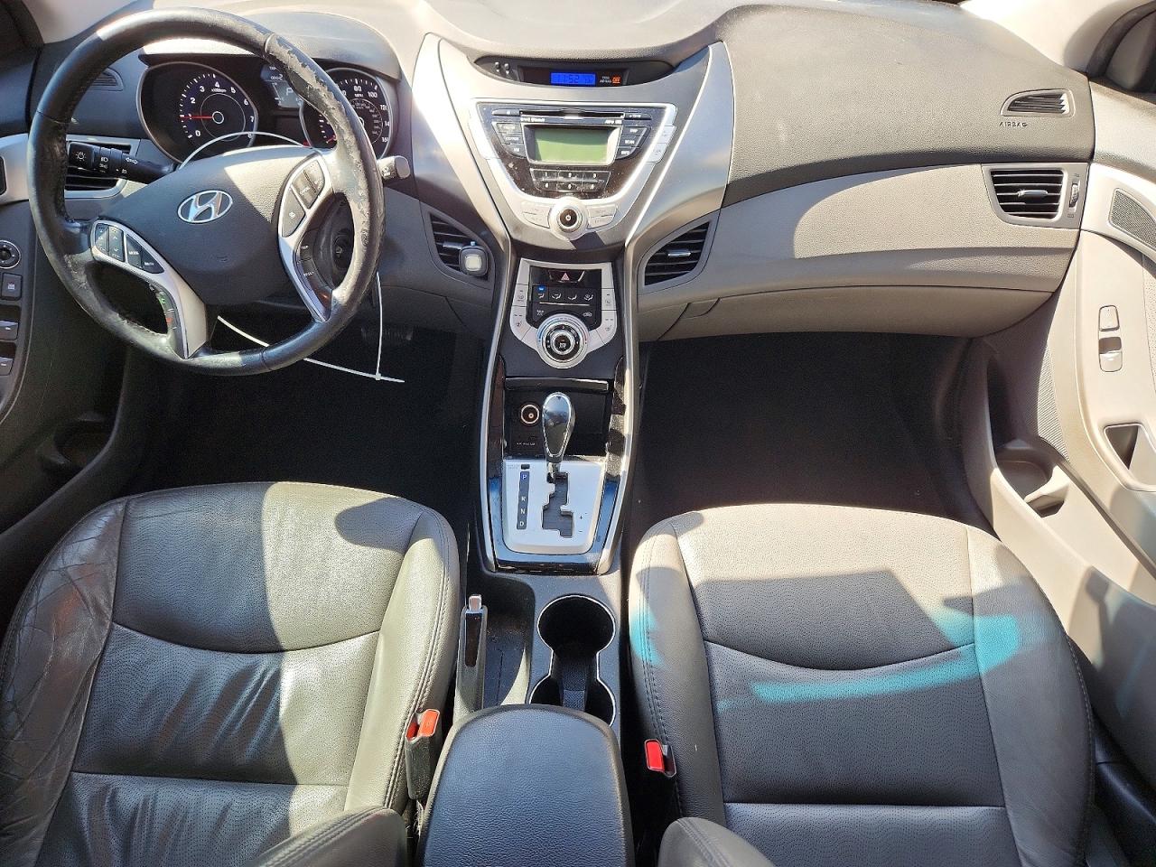 2011 Hyundai Elantra Limited Black vin: 5NPDH4AE2BH049816