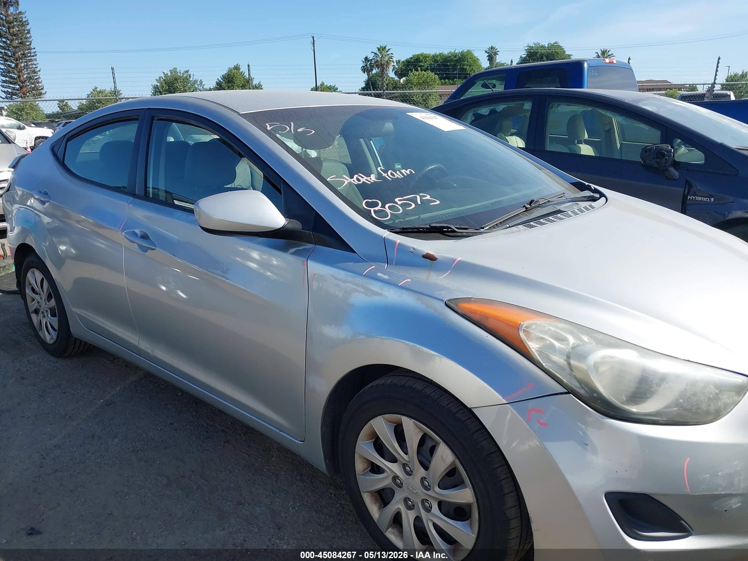 2011 Hyundai Elantra Gls Silver vin: 5NPDH4AE2BH053347