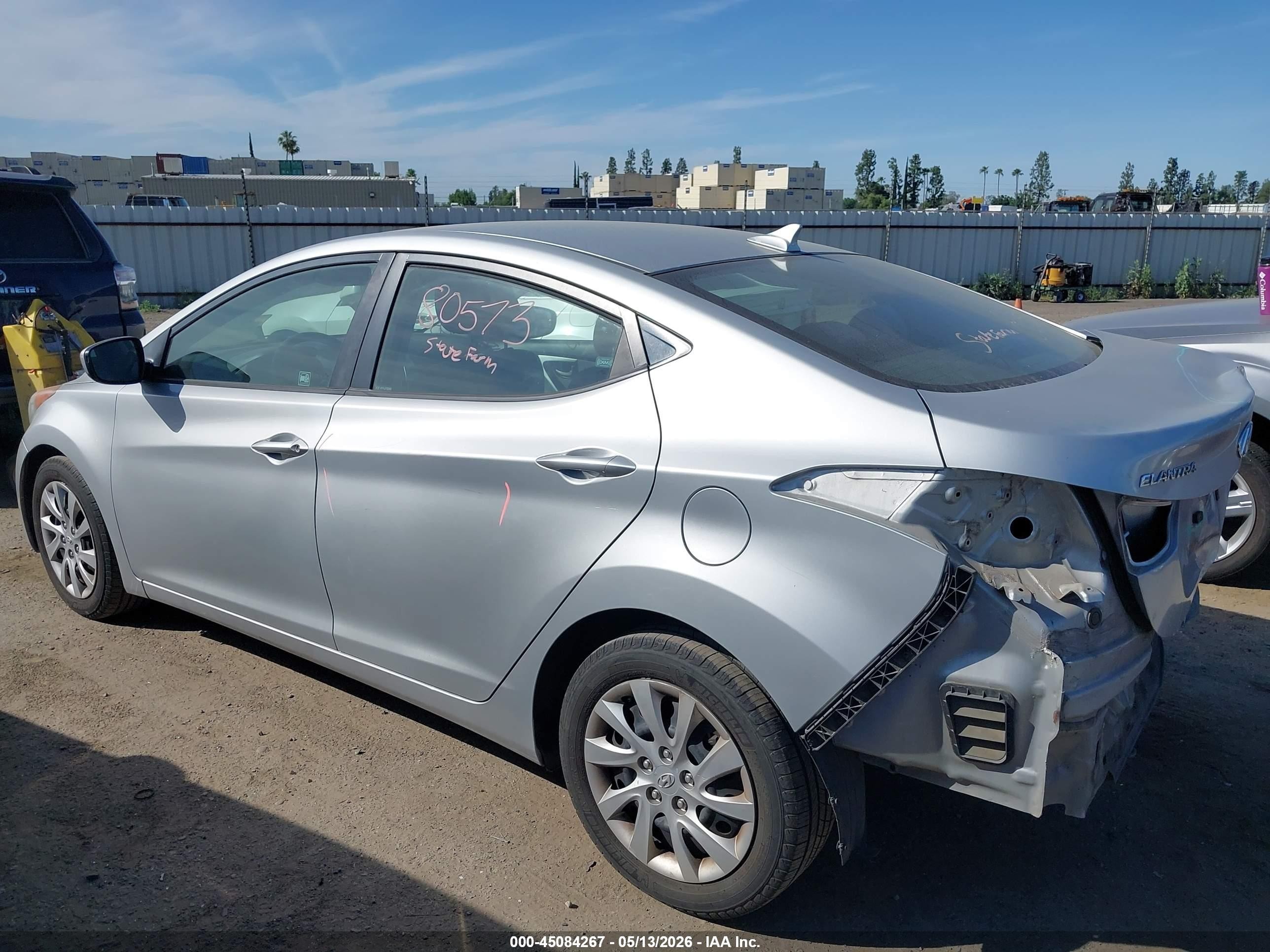 2011 Hyundai Elantra Gls Silver vin: 5NPDH4AE2BH053347