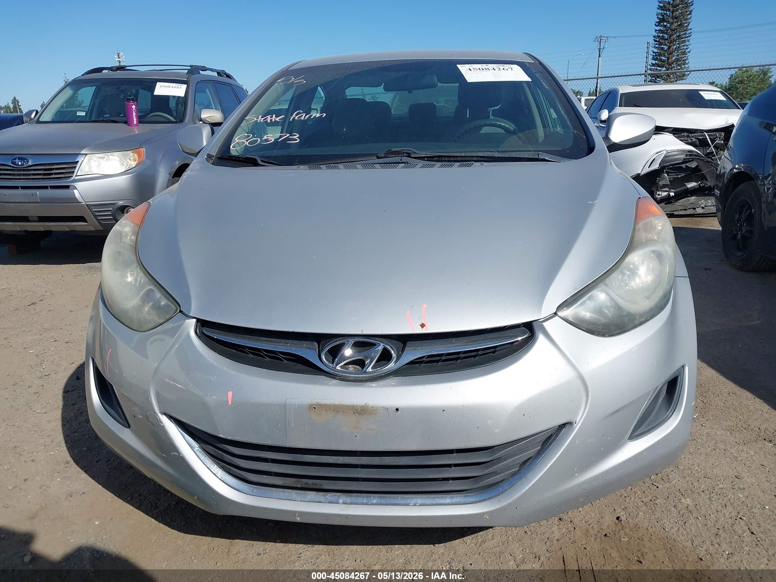 2011 Hyundai Elantra Gls Silver vin: 5NPDH4AE2BH053347
