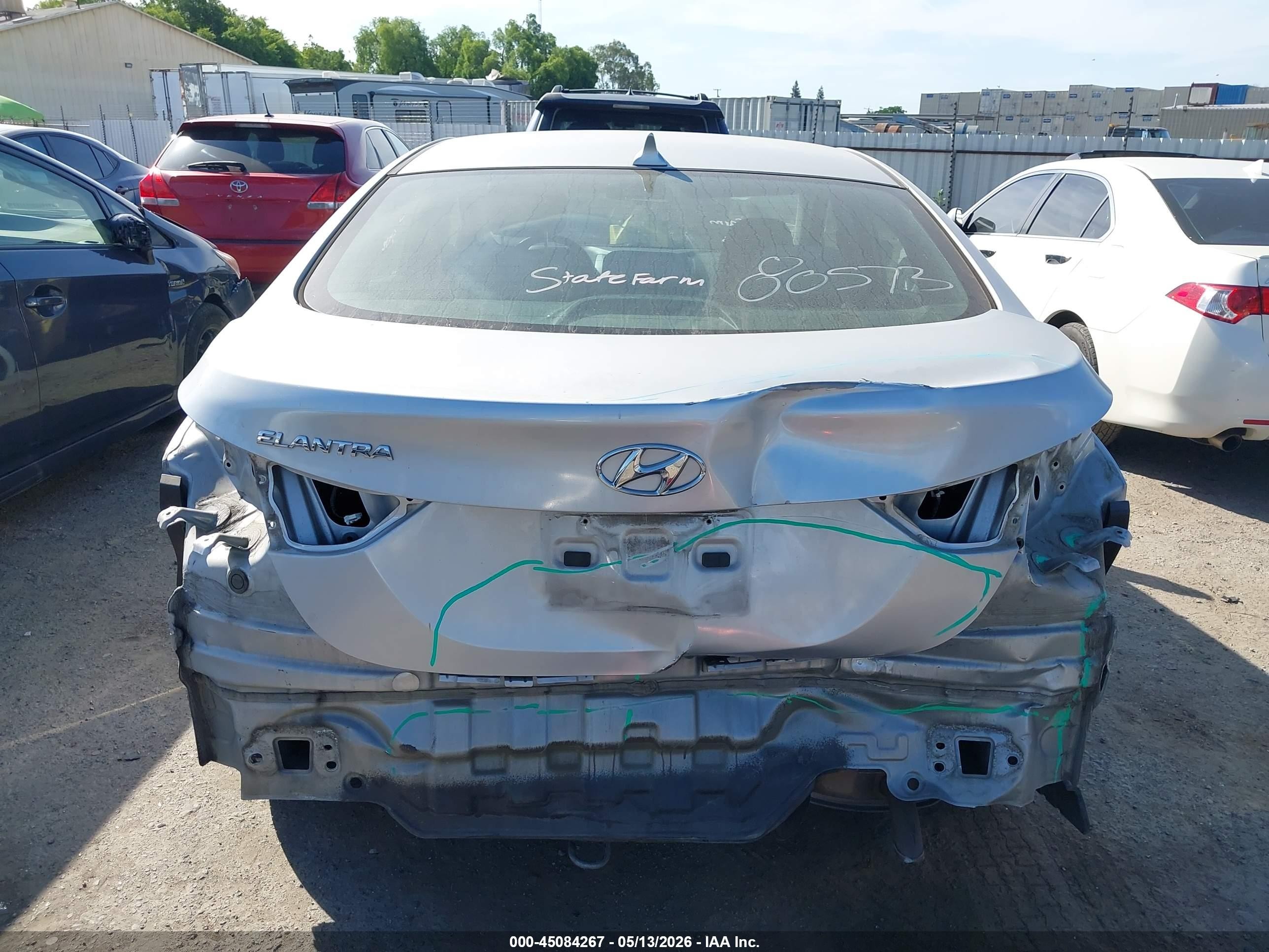 2011 Hyundai Elantra Gls Silver vin: 5NPDH4AE2BH053347