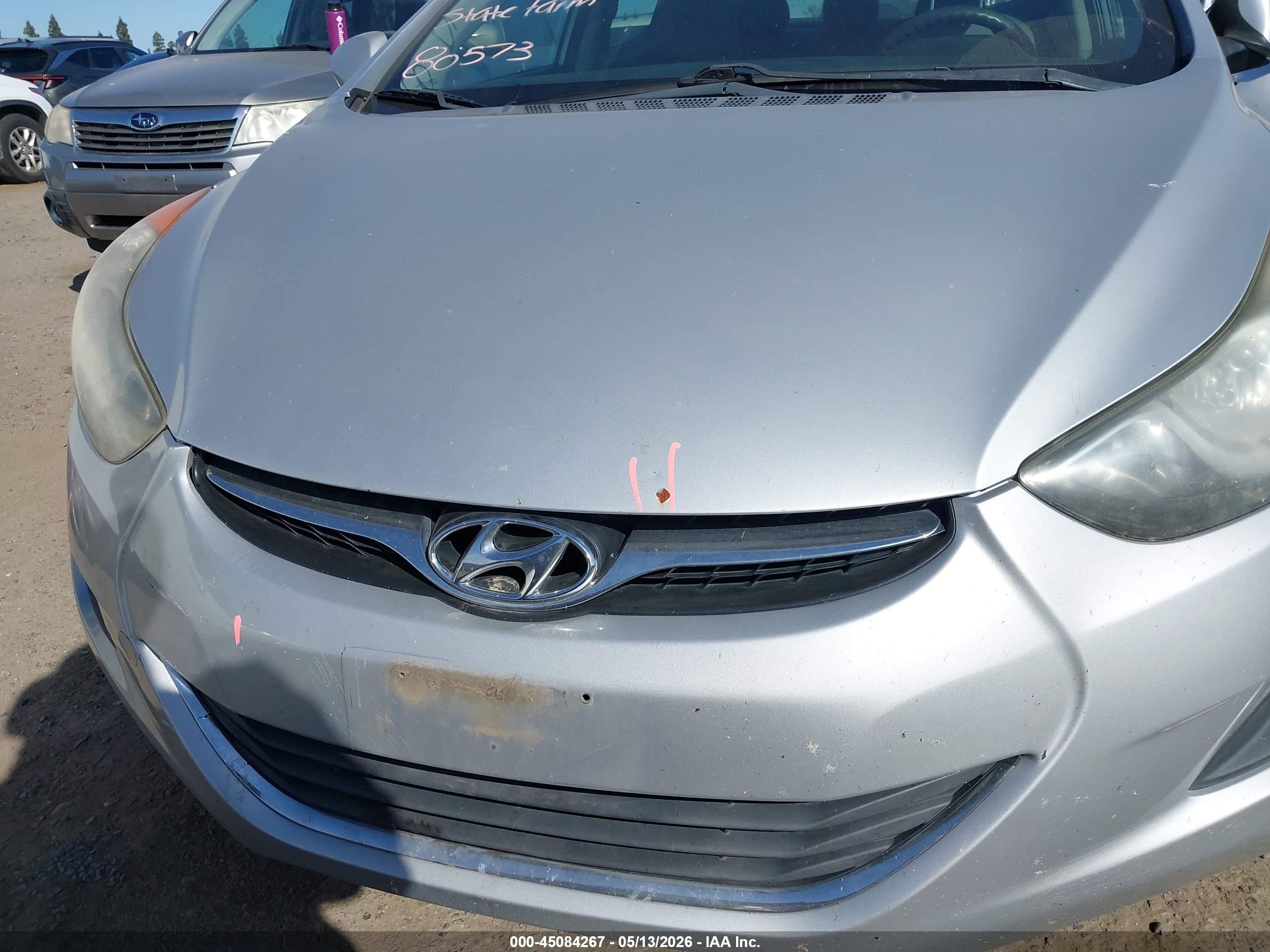 2011 Hyundai Elantra Gls Silver vin: 5NPDH4AE2BH053347