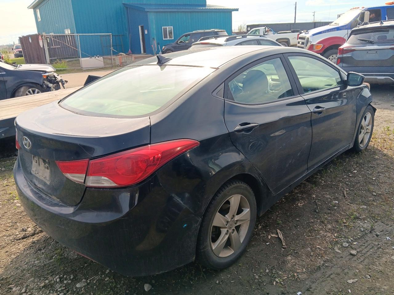 2011 Hyundai Elantra Gls Black vin: 5NPDH4AE2BH053560