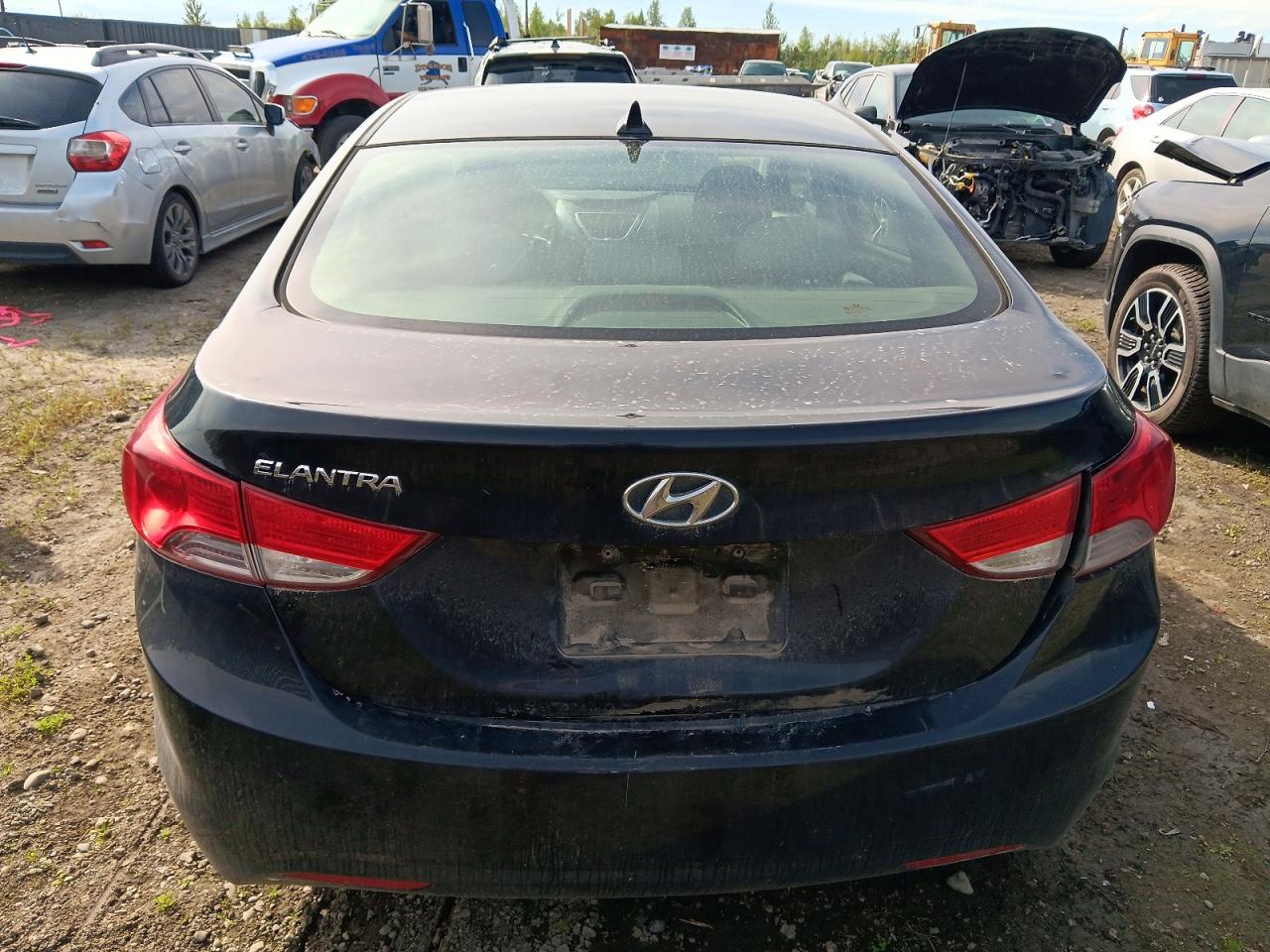 2011 Hyundai Elantra Gls Black vin: 5NPDH4AE2BH053560