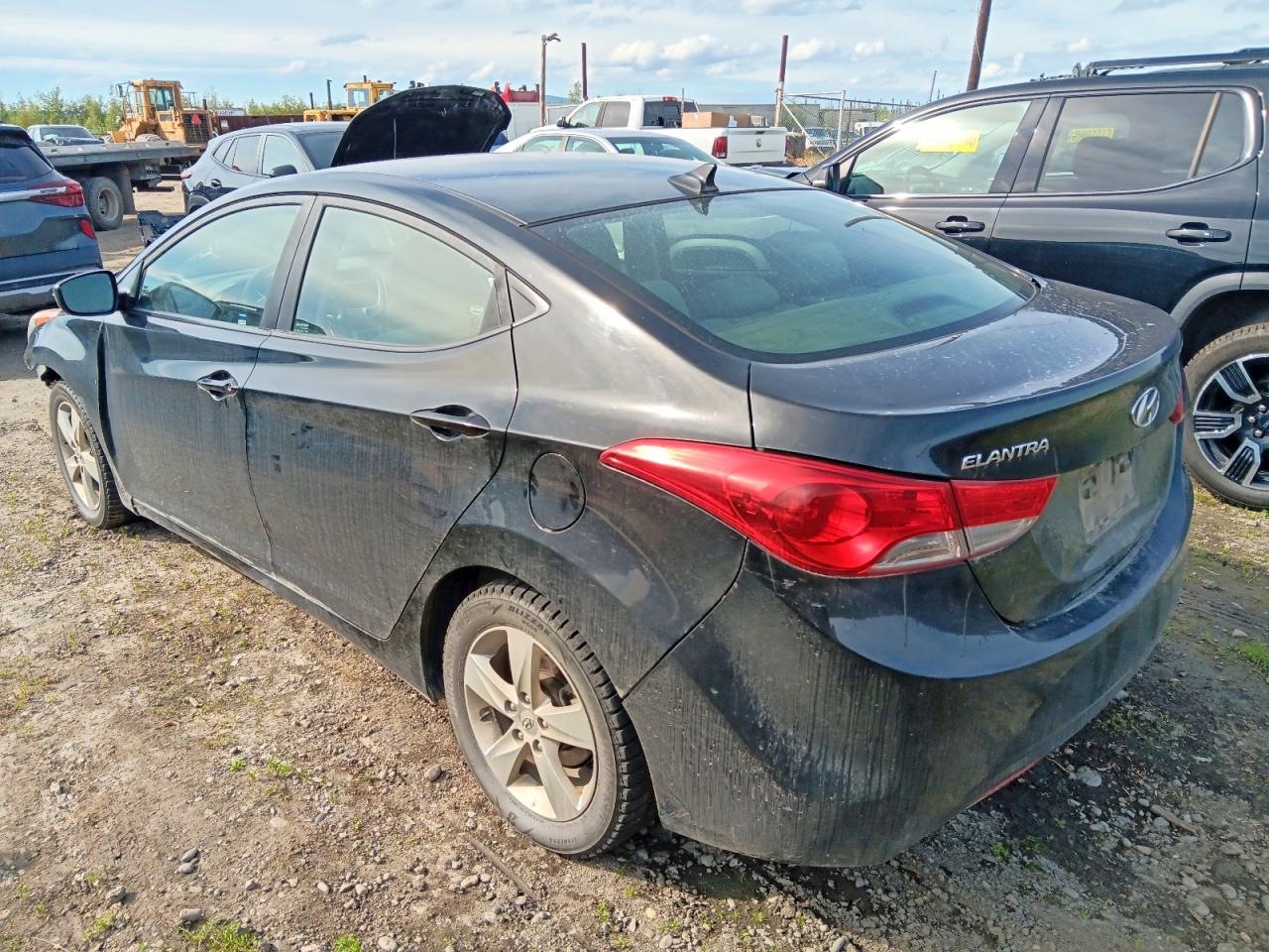 2011 Hyundai Elantra Gls Black vin: 5NPDH4AE2BH053560