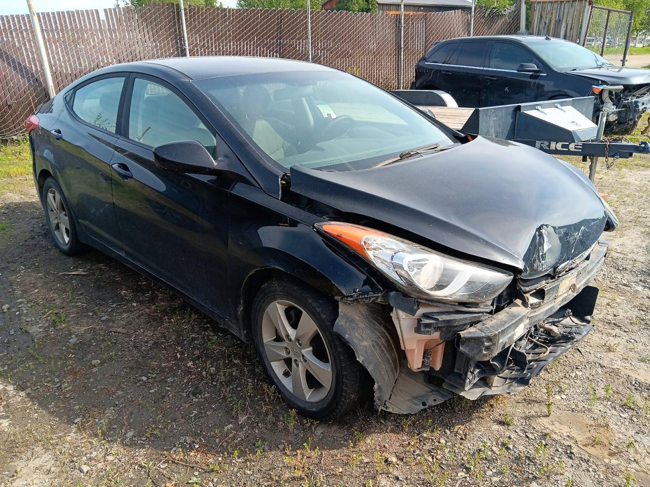 2011 Hyundai Elantra Gls Black vin: 5NPDH4AE2BH053560