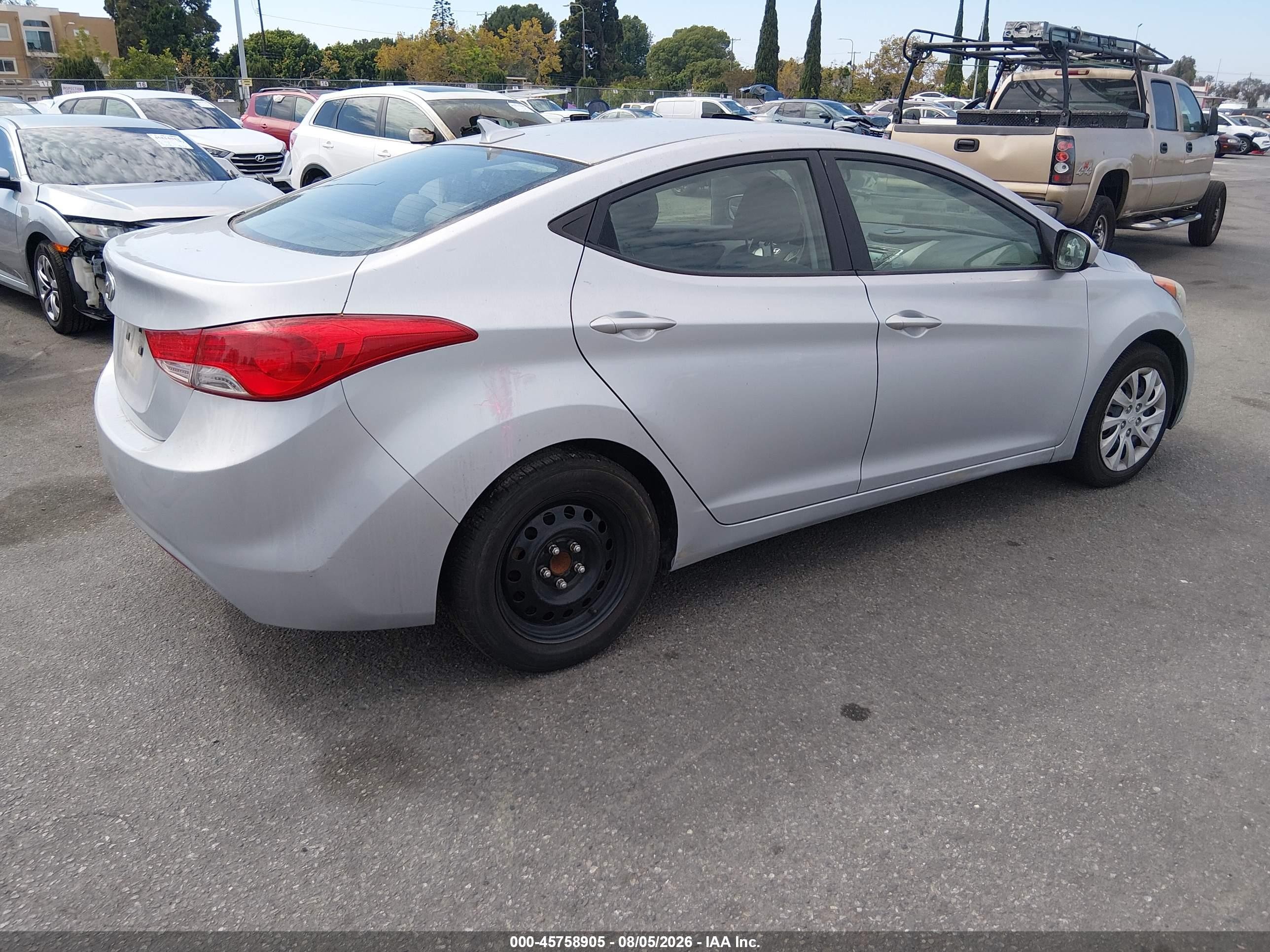 2011 Hyundai Elantra Gls Silver vin: 5NPDH4AE2BH053851