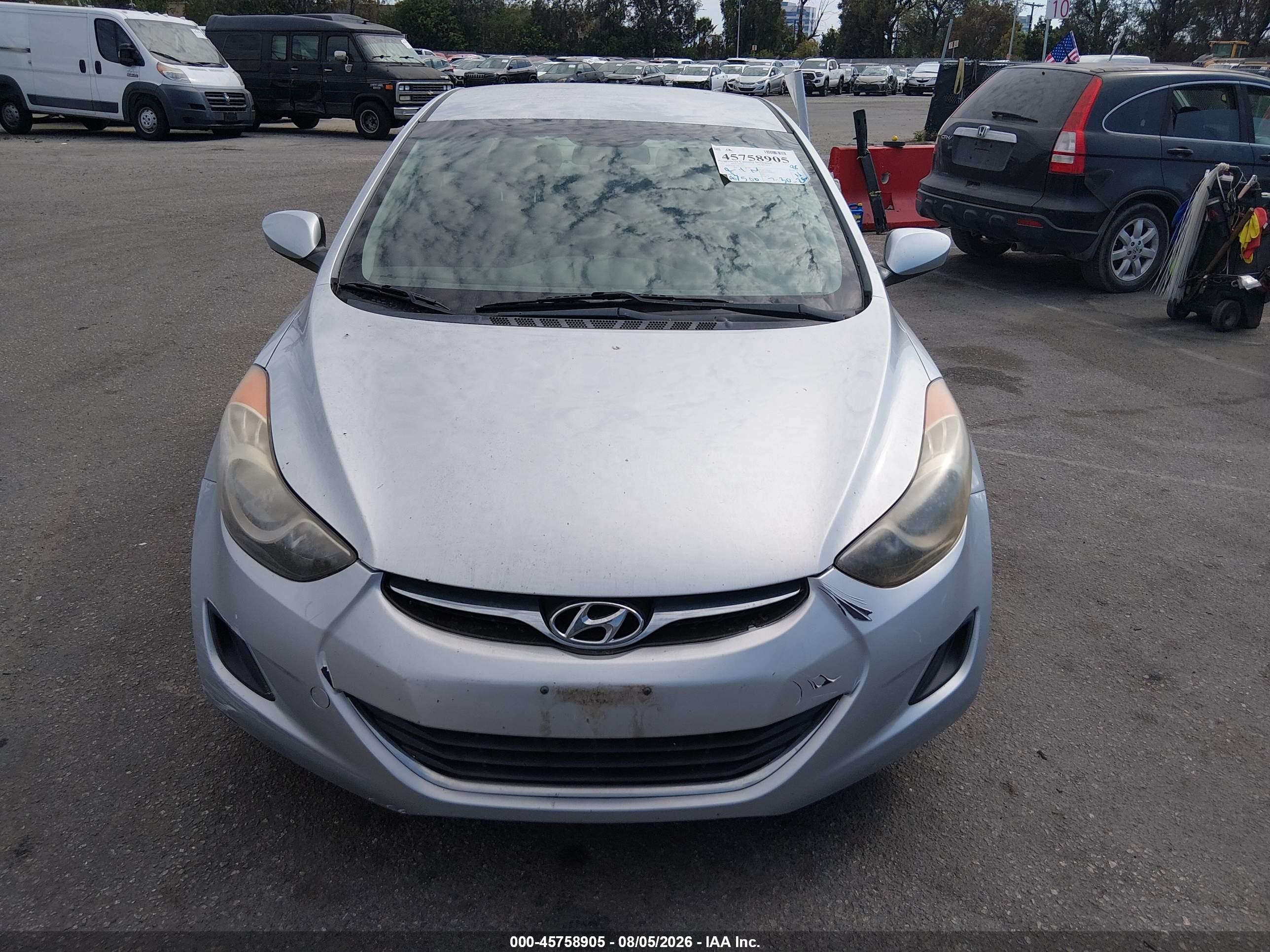 2011 Hyundai Elantra Gls Silver vin: 5NPDH4AE2BH053851