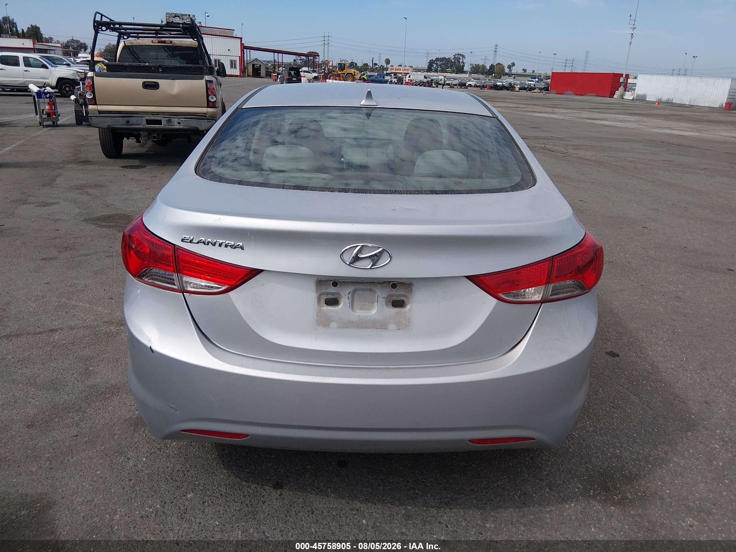 2011 Hyundai Elantra Gls Silver vin: 5NPDH4AE2BH053851