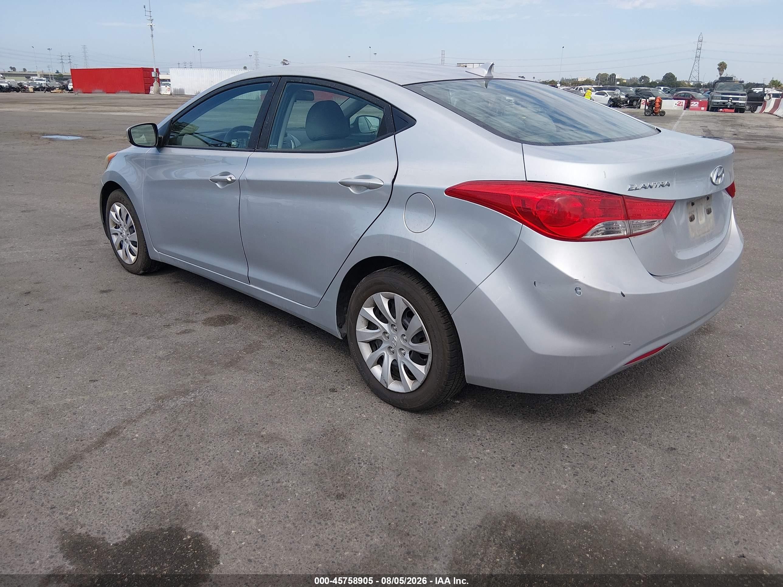 2011 Hyundai Elantra Gls Silver vin: 5NPDH4AE2BH053851