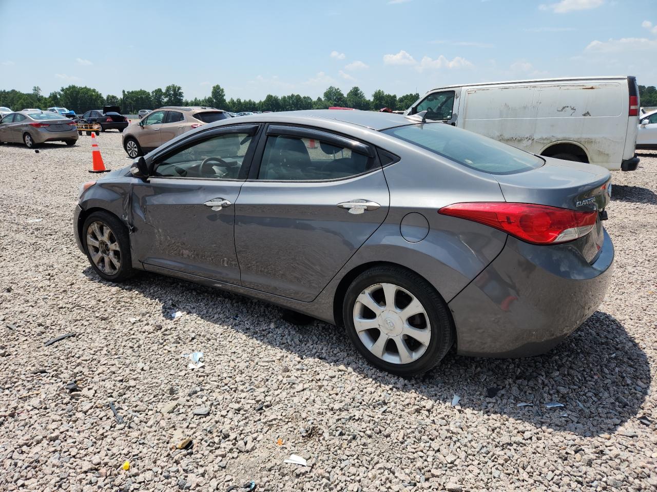 2011 Hyundai Elantra Limited Gray vin: 5NPDH4AE2BH055292